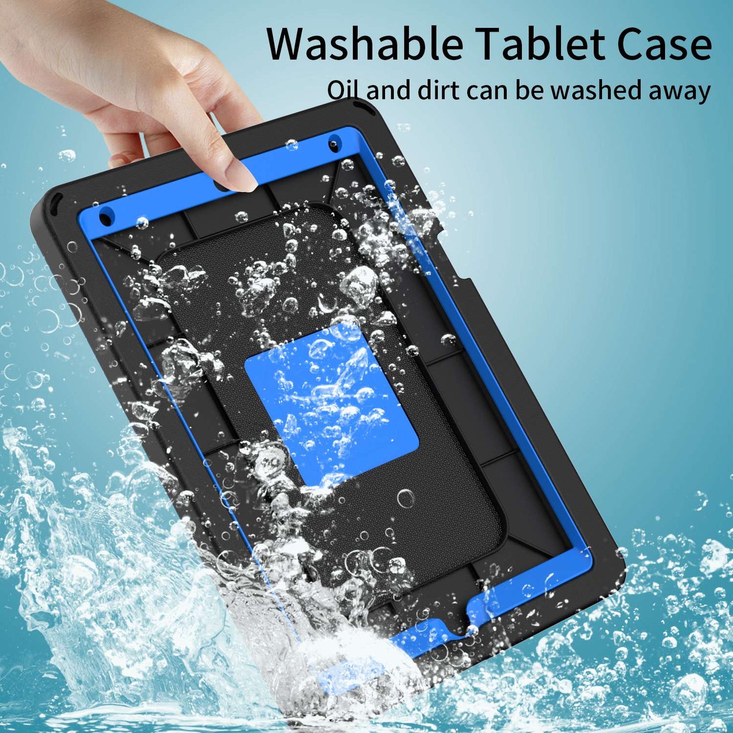For iPad 10.2 (2019) / (2021) / (2020) / Air 10.5 inch (2019) Anti-scratch EVA Case with Shoulder Strap / Waterproof Screen Protector Shockproof Cover Portable Tablet Case