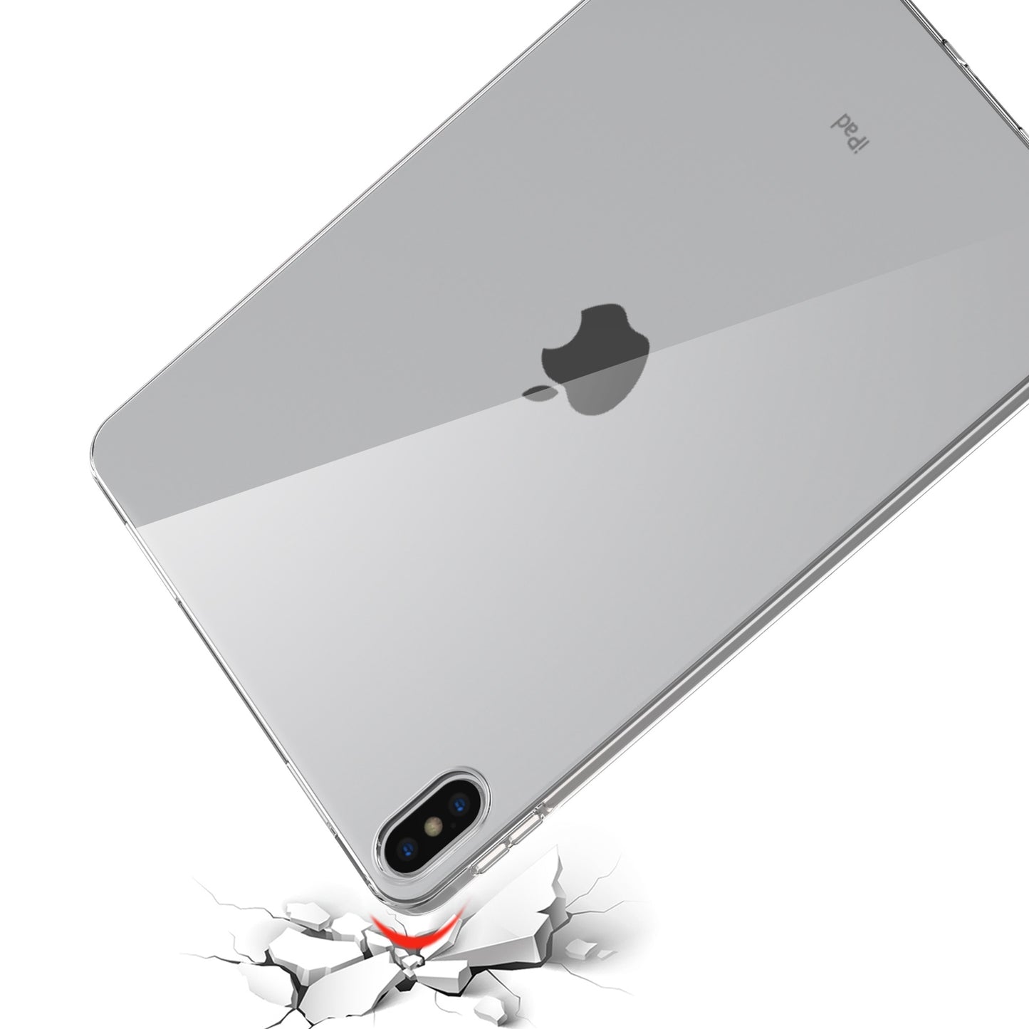 For iPad 10.2 (2022) Soft TPU Shockproof Case Transparent HD Clear Anti-Yellowing Cover