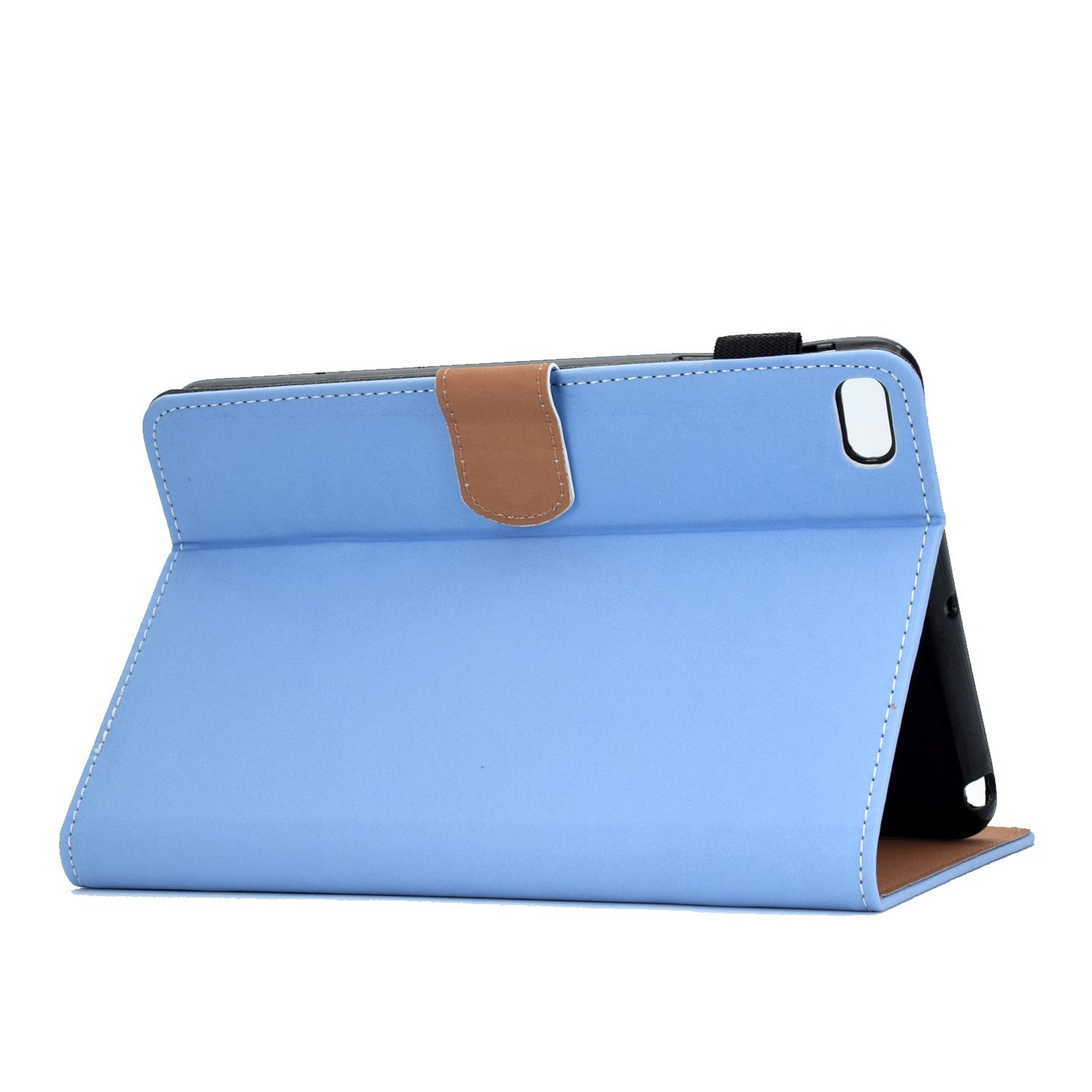 For iPad mini (2019) 7.9 inch / iPad mini 4 / 3 / 2 / 1 Solid Color Tablet Case PU Leather Card Holder Full Protection Cover with Adjustable Stand