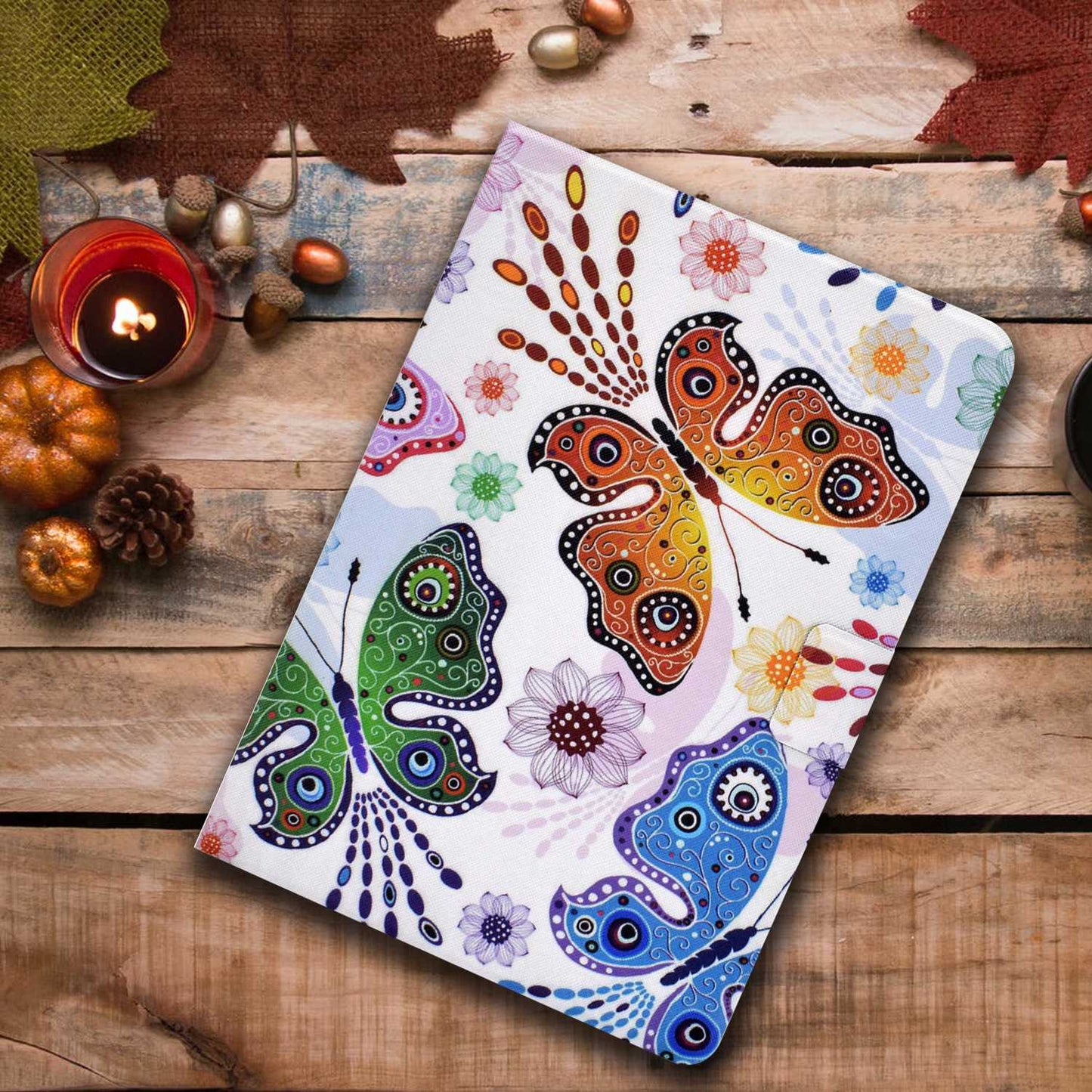 For iPad Mini 1 / 2 / 3 / 4 / mini (2019) 7.9 inch Pattern Printing Magnetic Flip Case PU Leather Folding Folio Stand Cover with Card Slots