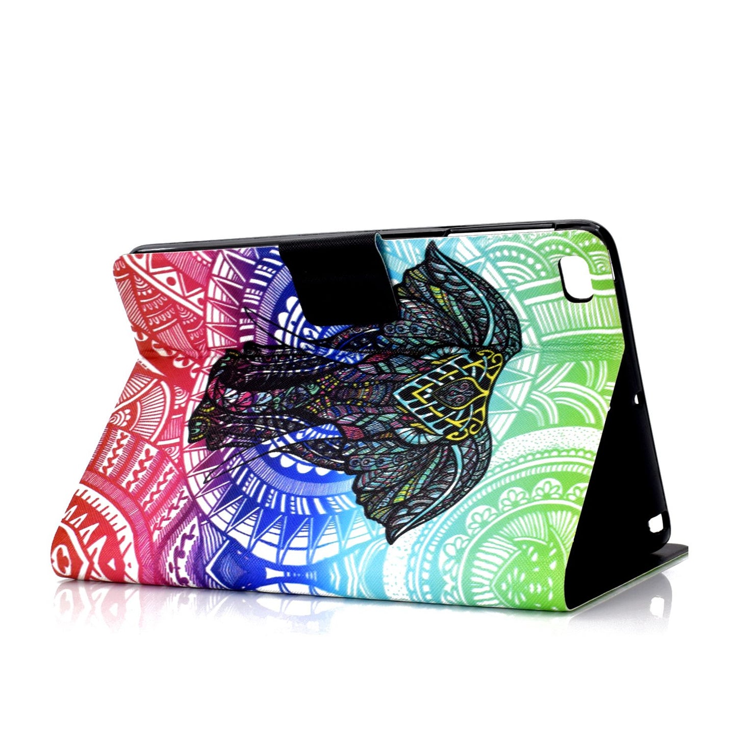 For iPad Mini 1 / 2 / 3 / 4 / mini (2019) 7.9 inch Pattern Printing Magnetic Flip Case PU Leather Folding Folio Stand Cover with Card Slots