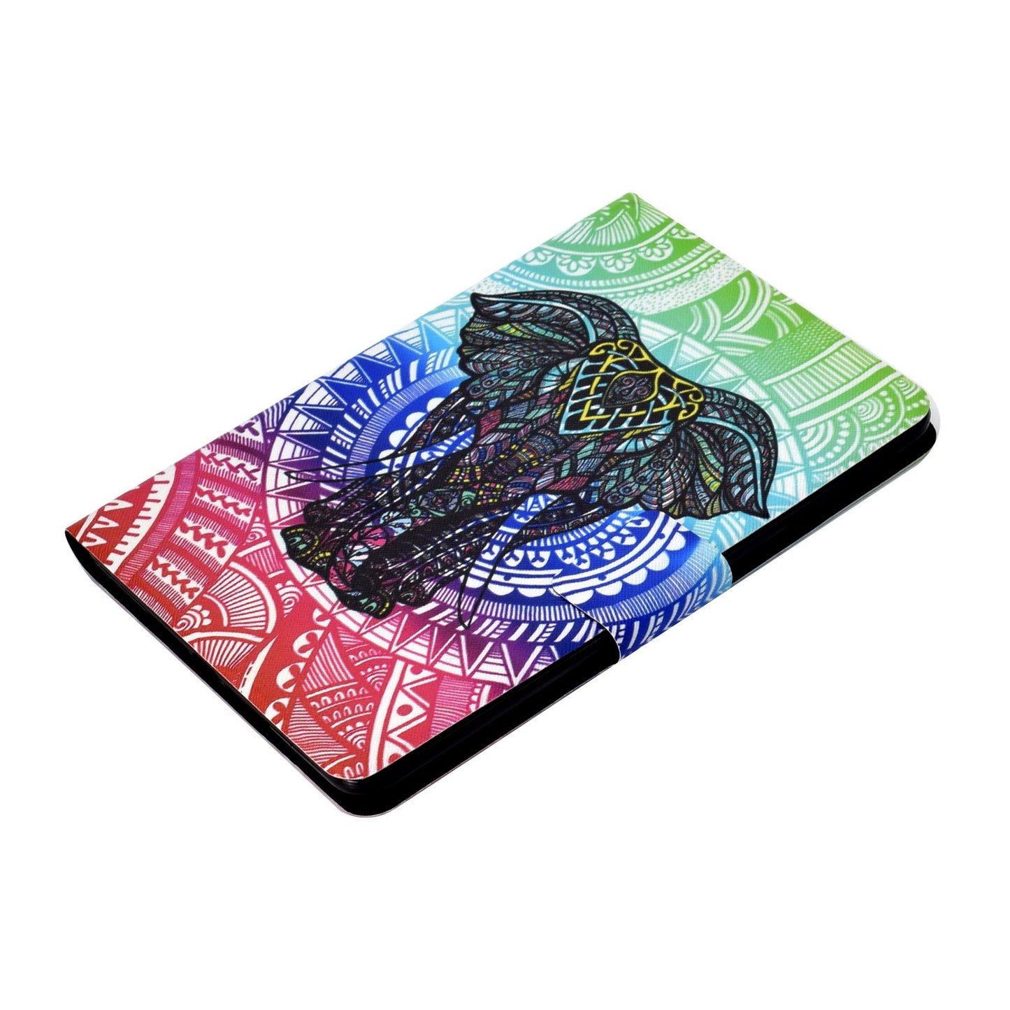 For iPad Mini 1 / 2 / 3 / 4 / mini (2019) 7.9 inch Pattern Printing Magnetic Flip Case PU Leather Folding Folio Stand Cover with Card Slots