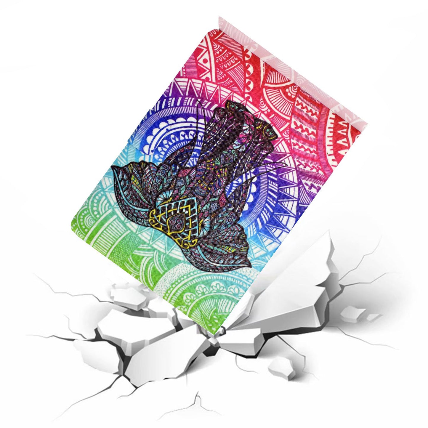 For iPad Mini 1 / 2 / 3 / 4 / mini (2019) 7.9 inch Pattern Printing Magnetic Flip Case PU Leather Folding Folio Stand Cover with Card Slots