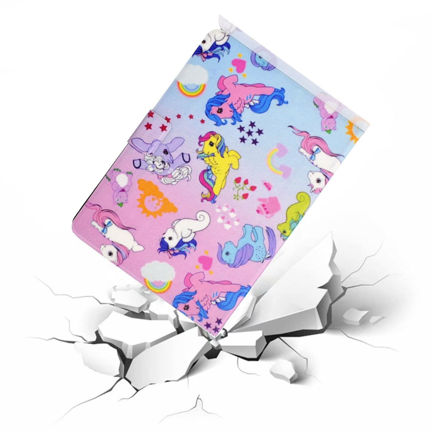 For iPad Mini 1 / 2 / 3 / 4 / mini (2019) 7.9 inch Pattern Printing Magnetic Flip Case PU Leather Folding Folio Stand Cover with Card Slots
