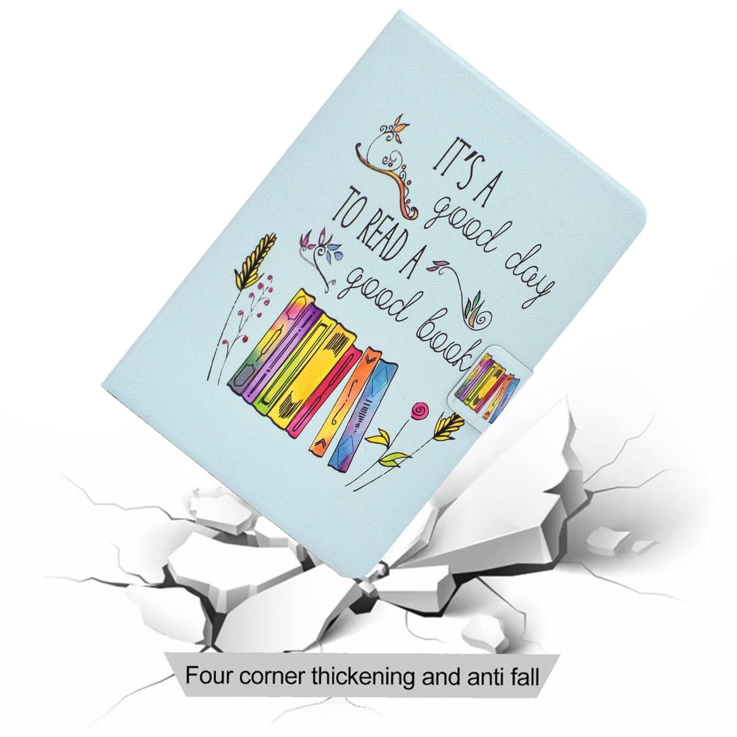 For iPad Mini 1 / 2 / 3 / 4 / mini (2019) 7.9 inch Pattern Printing Magnetic Flip Case PU Leather Folding Folio Stand Cover with Card Slots