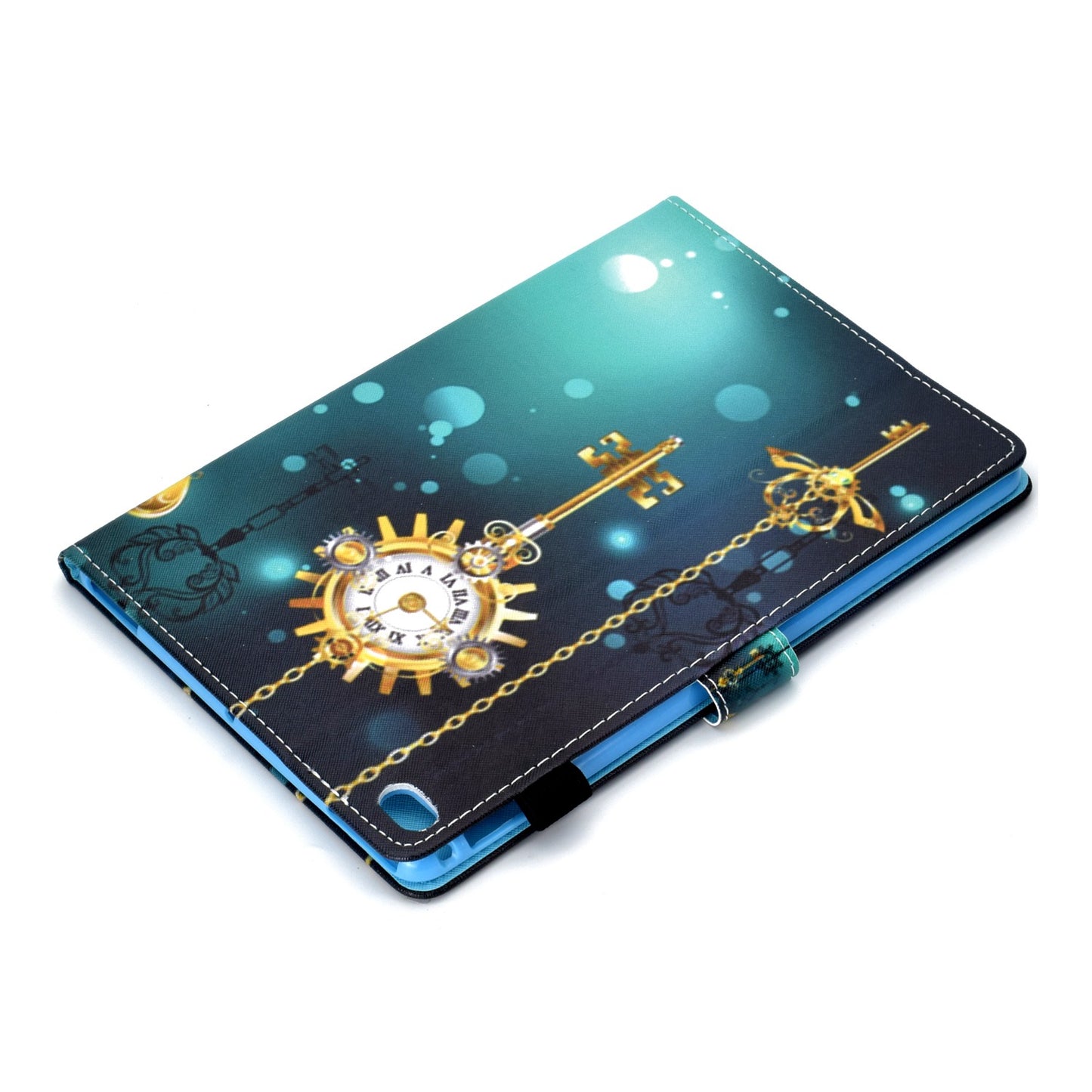 For iPad Air (2013) / Air 2 / iPad 9.7-inch (2017) / (2018) PU Leather Tablet Case Stitching Pattern Printing Stand Cover with Card Holder