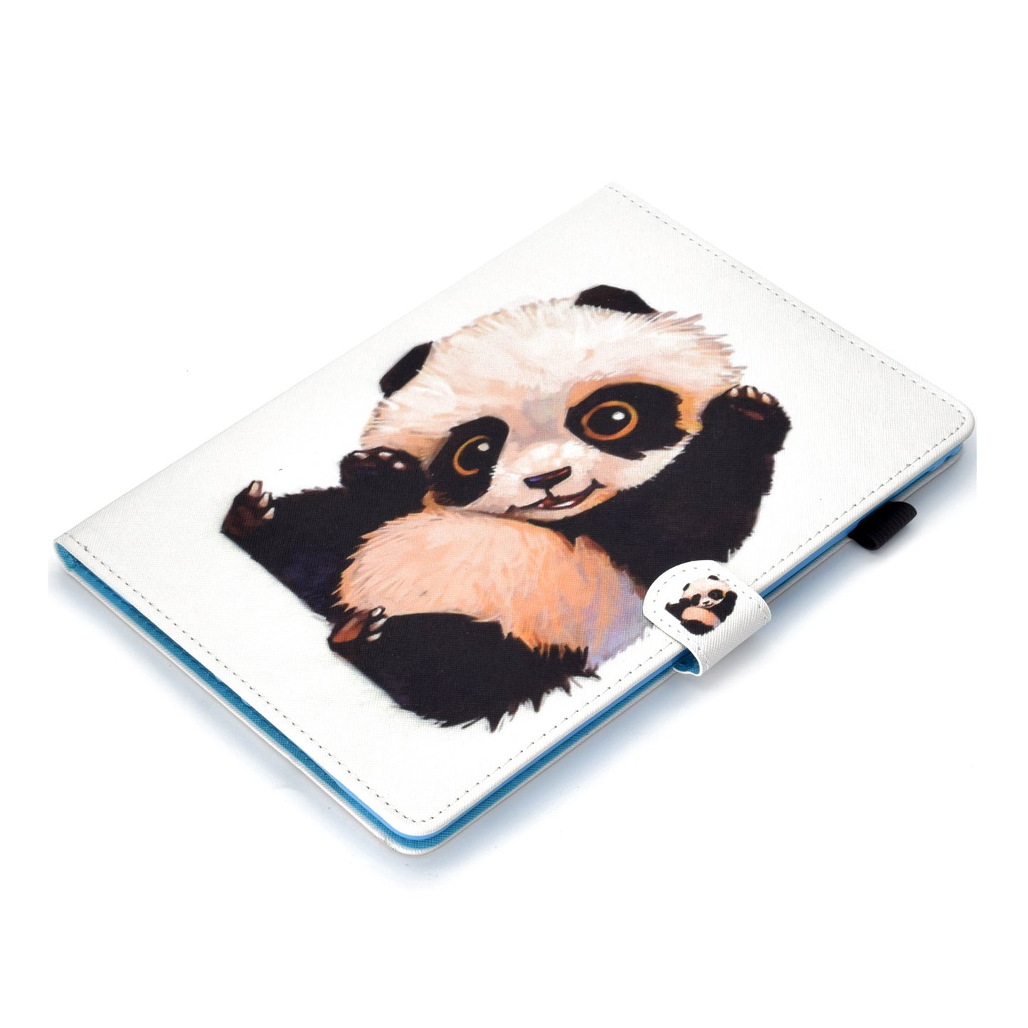 For iPad Air (2013) / Air 2 / iPad 9.7-inch (2017) / (2018) PU Leather Tablet Case Stitching Pattern Printing Stand Cover with Card Holder