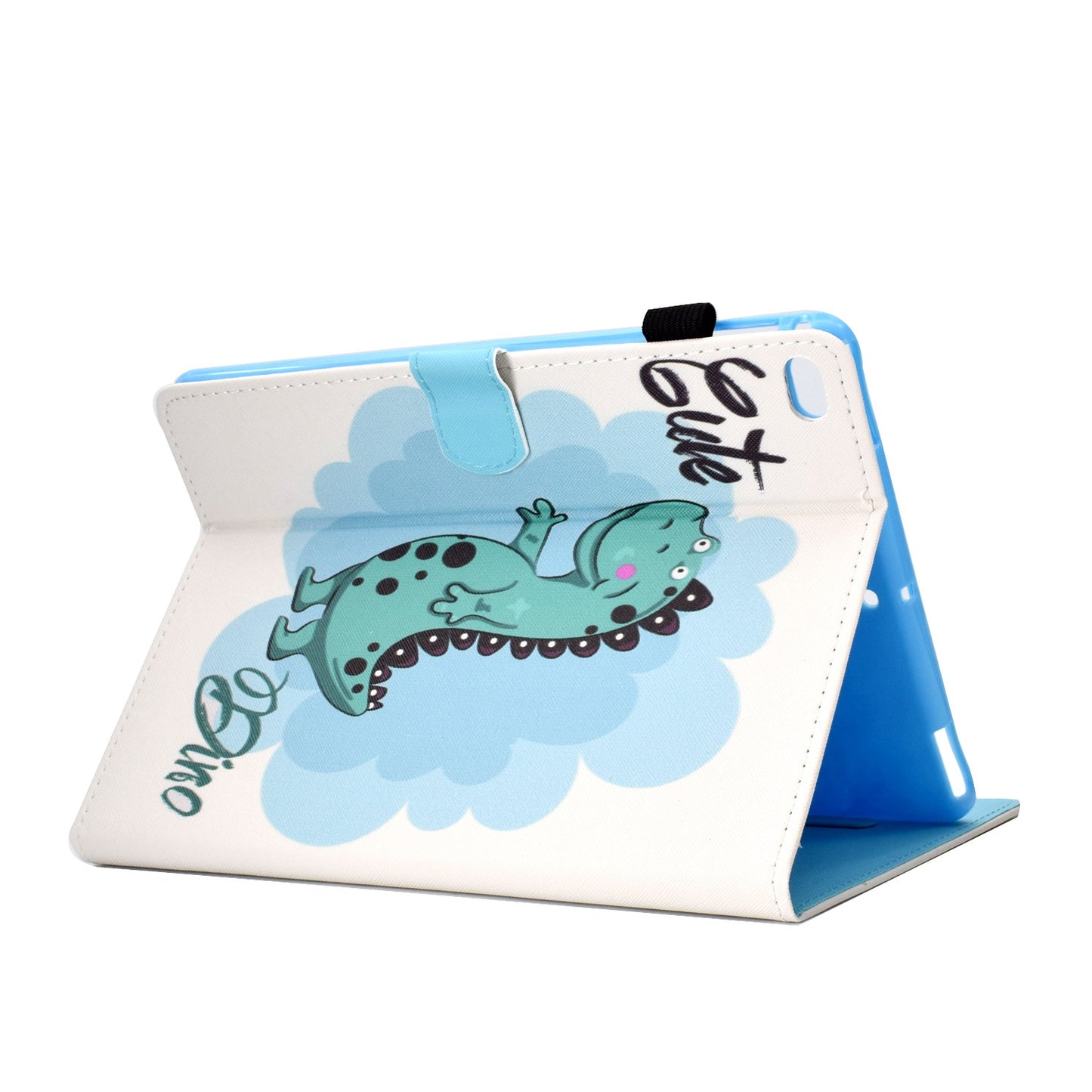 For iPad Air (2013) / Air 2 / iPad 9.7-inch (2017) / (2018) PU Leather Tablet Case Stitching Pattern Printing Stand Cover with Card Holder