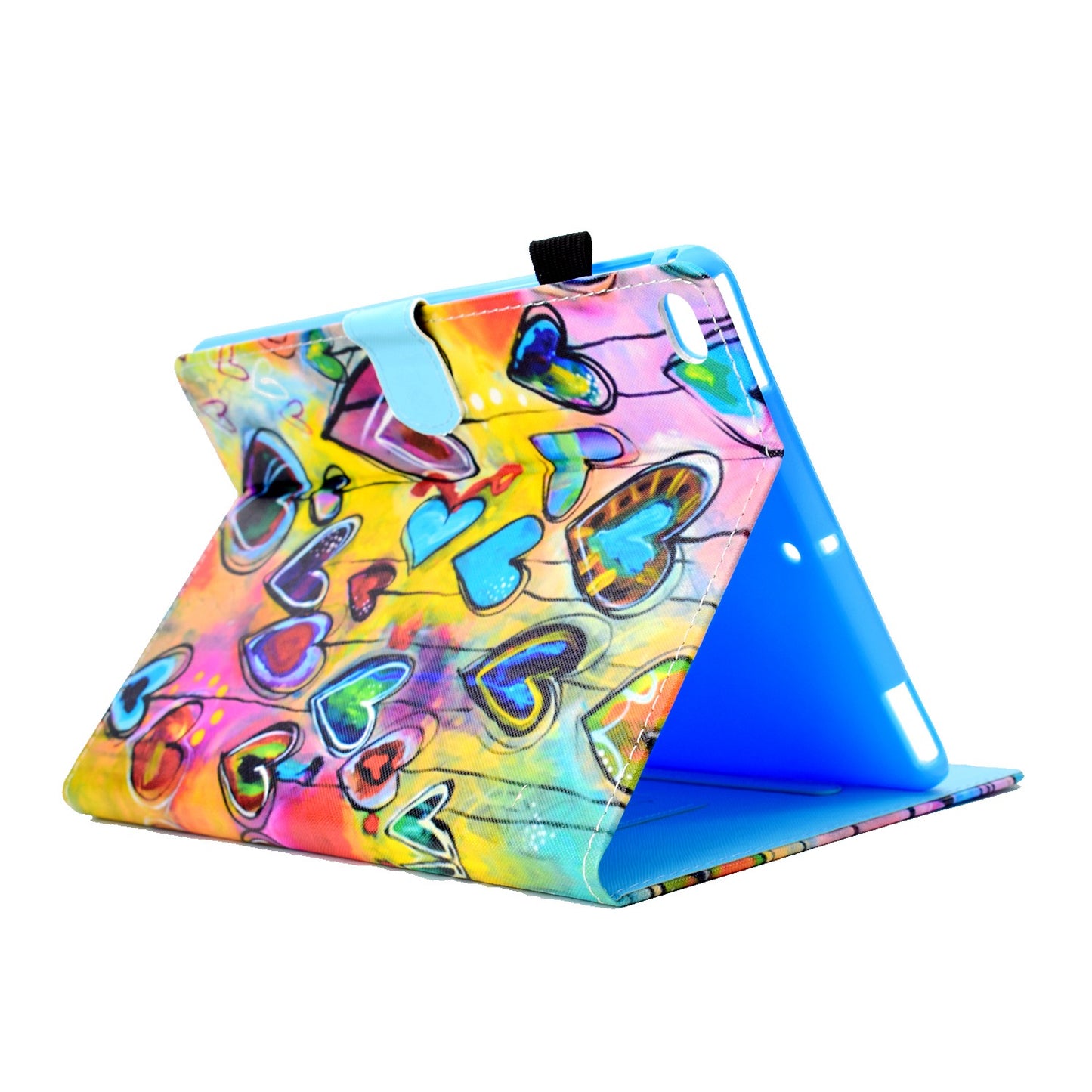 For iPad Air (2013) / Air 2 / iPad 9.7-inch (2017) / (2018) PU Leather Tablet Case Stitching Pattern Printing Stand Cover with Card Holder