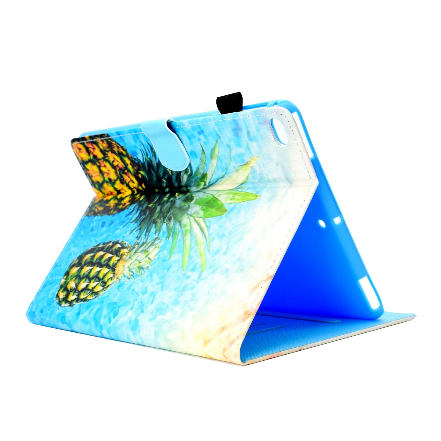 For iPad Air (2013) / Air 2 / iPad 9.7-inch (2017) / (2018) PU Leather Tablet Case Stitching Pattern Printing Stand Cover with Card Holder