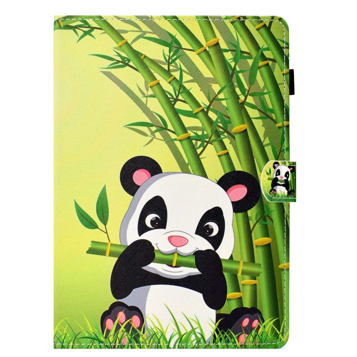 For iPad Air (2013) / Air 2 / iPad 9.7-inch (2017) / (2018) PU Leather Tablet Case Stitching Pattern Printing Stand Cover with Card Holder