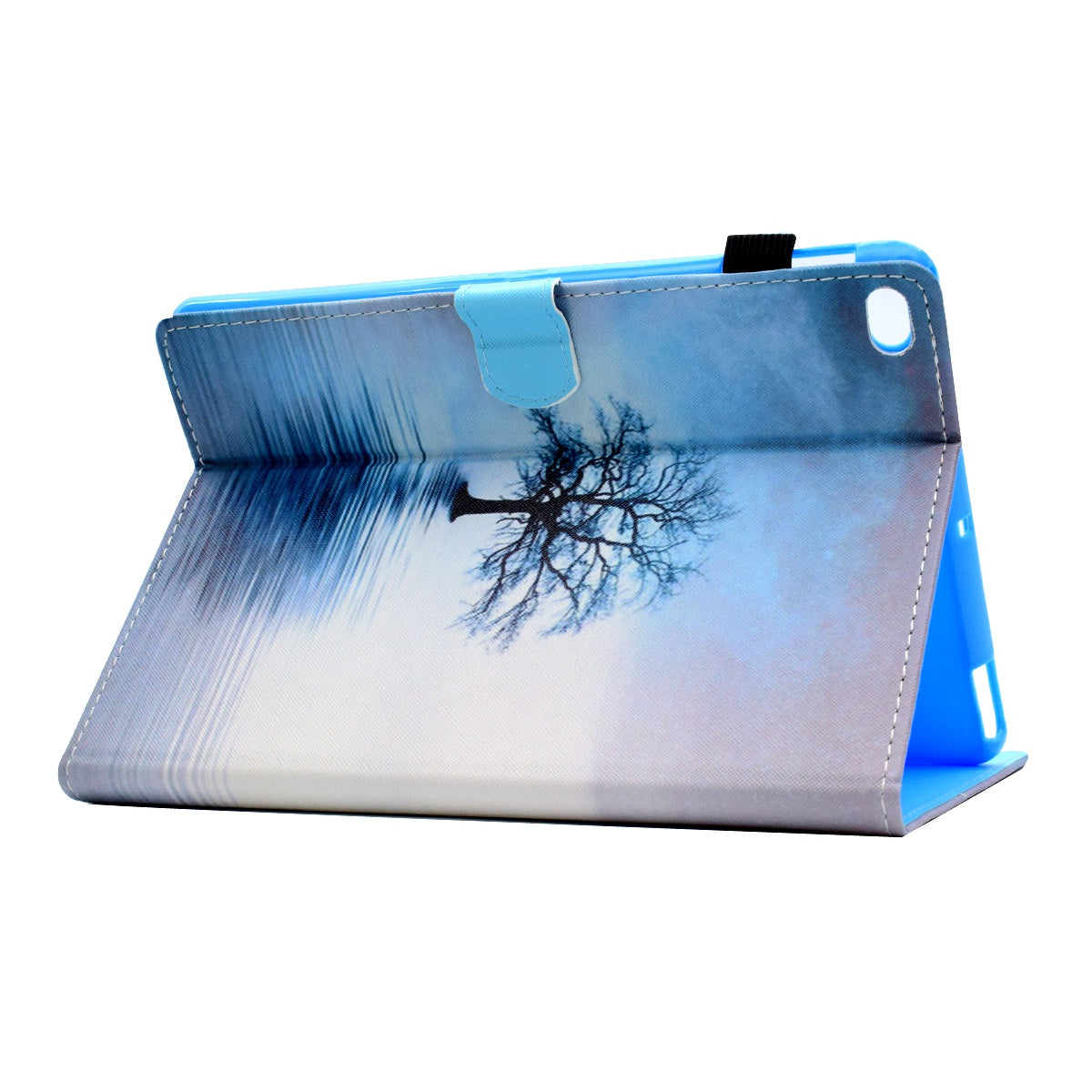 For iPad Air (2013) / Air 2 / iPad 9.7-inch (2017) / (2018) PU Leather Tablet Case Stitching Pattern Printing Stand Cover with Card Holder