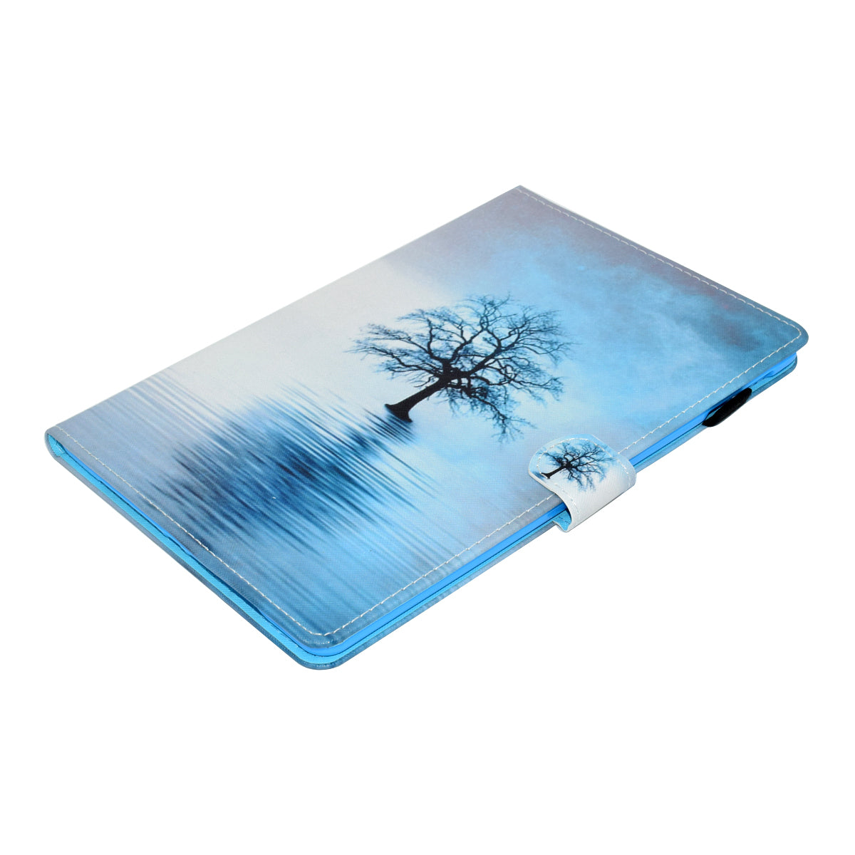 For iPad Air (2013) / Air 2 / iPad 9.7-inch (2017) / (2018) PU Leather Tablet Case Stitching Pattern Printing Stand Cover with Card Holder