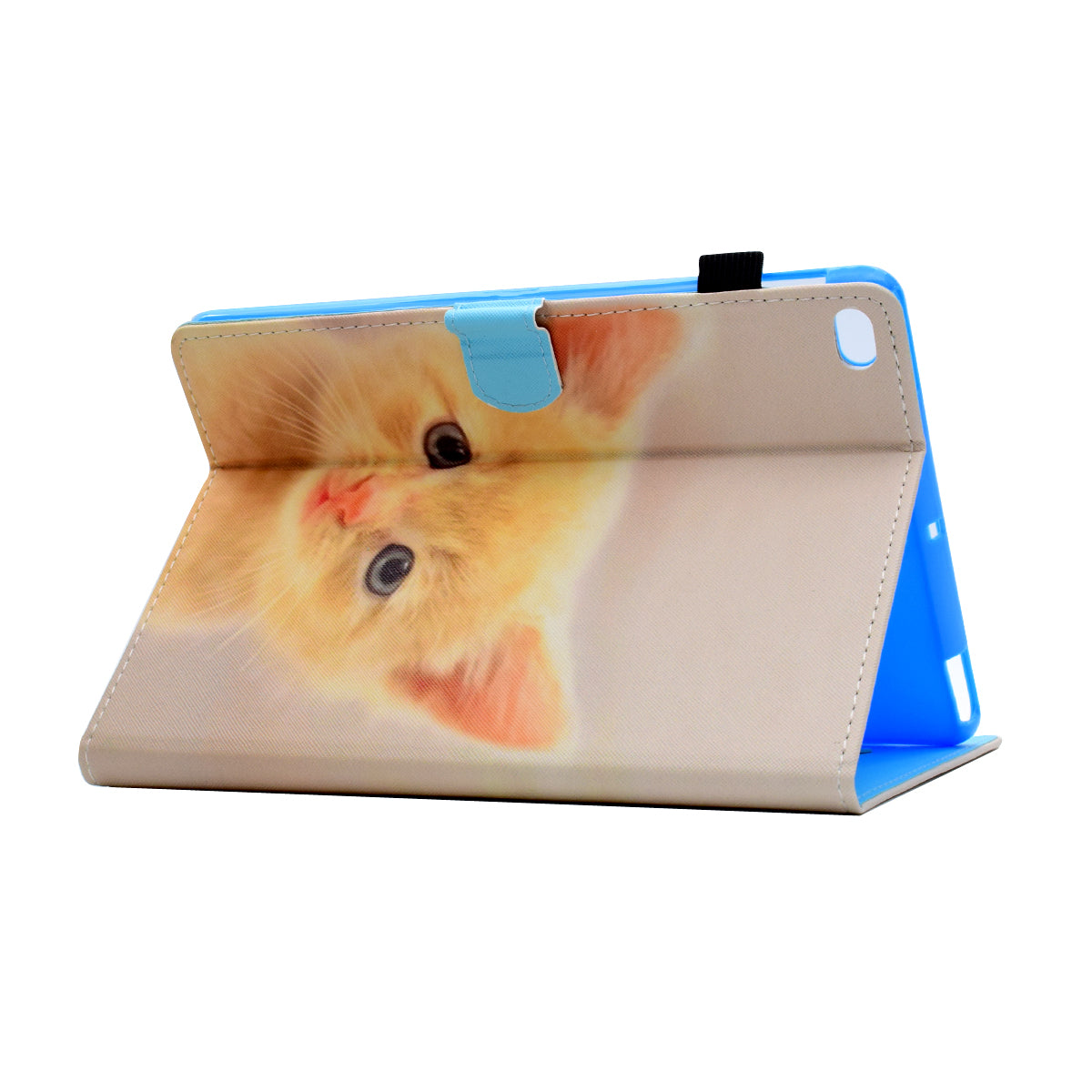 For iPad Air (2013) / Air 2 / iPad 9.7-inch (2017) / (2018) PU Leather Tablet Case Stitching Pattern Printing Stand Cover with Card Holder