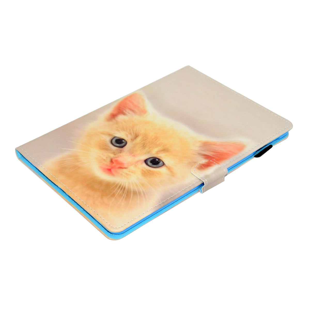 For iPad Air (2013) / Air 2 / iPad 9.7-inch (2017) / (2018) PU Leather Tablet Case Stitching Pattern Printing Stand Cover with Card Holder