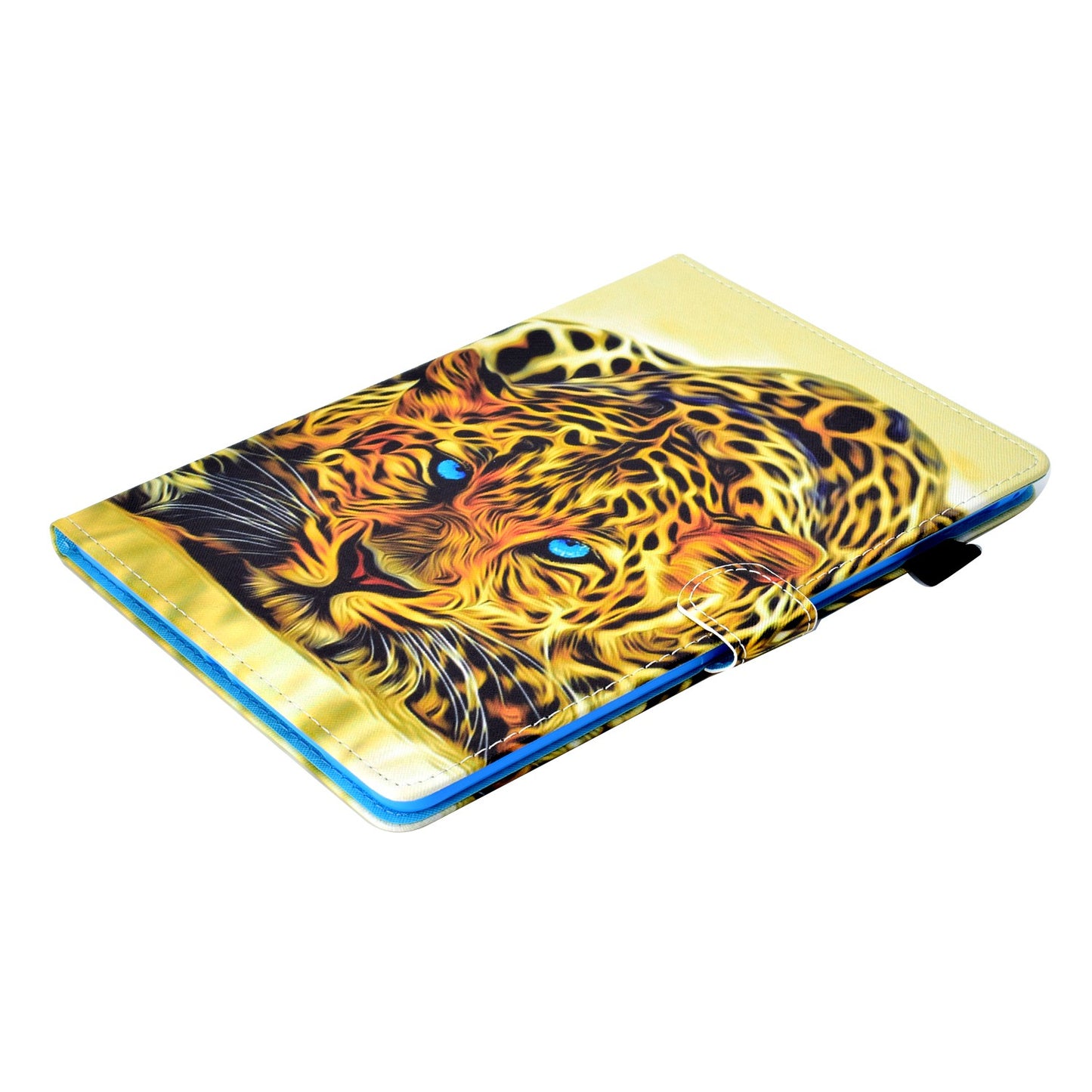For iPad Air (2013) / Air 2 / iPad 9.7-inch (2017) / (2018) PU Leather Tablet Case Stitching Pattern Printing Stand Cover with Card Holder