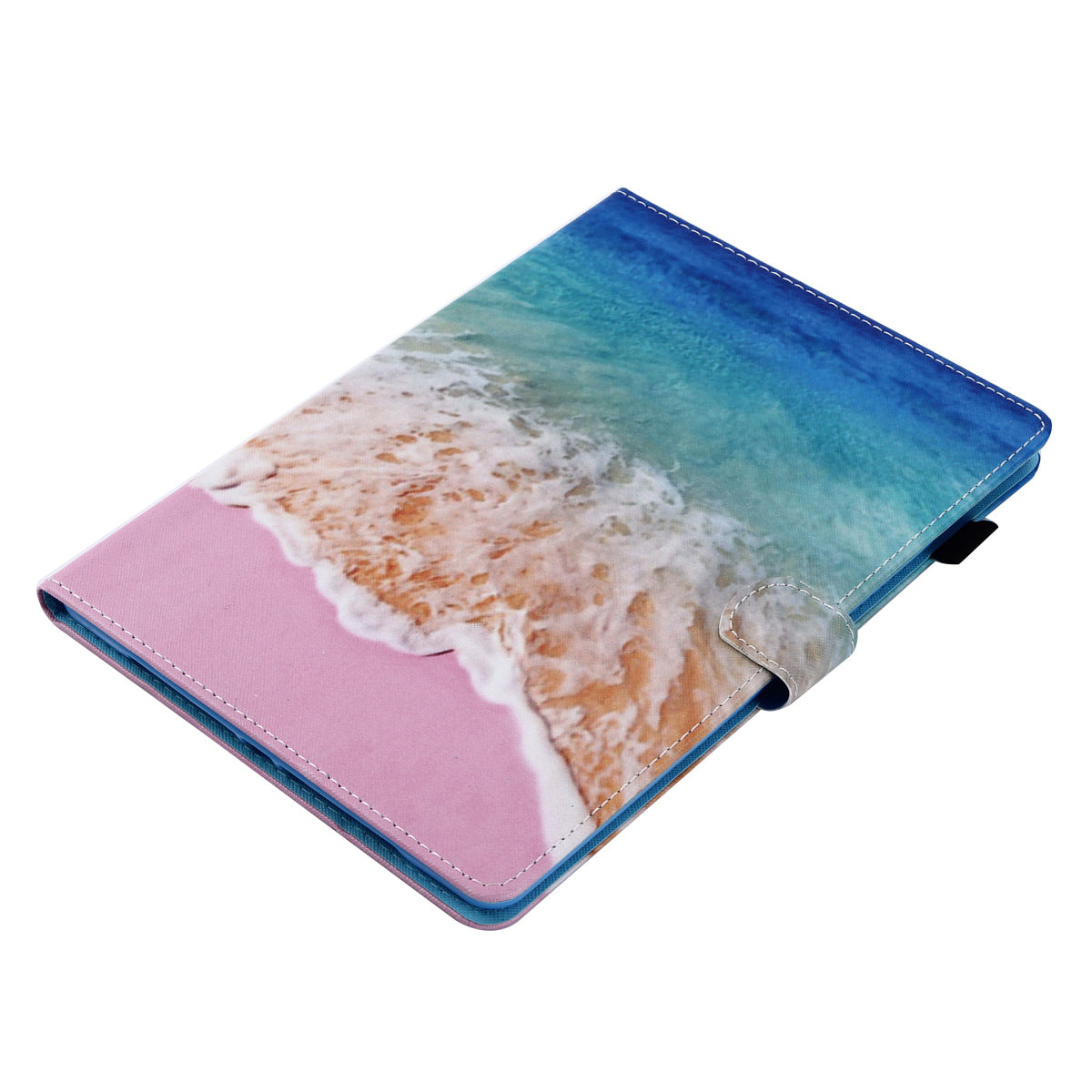 For iPad Air (2013) / Air 2 / iPad 9.7-inch (2017) / (2018) PU Leather Tablet Case Stitching Pattern Printing Stand Cover with Card Holder