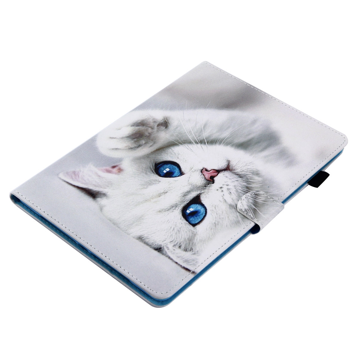 For iPad Air (2013) / Air 2 / iPad 9.7-inch (2017) / (2018) PU Leather Tablet Case Stitching Pattern Printing Stand Cover with Card Holder