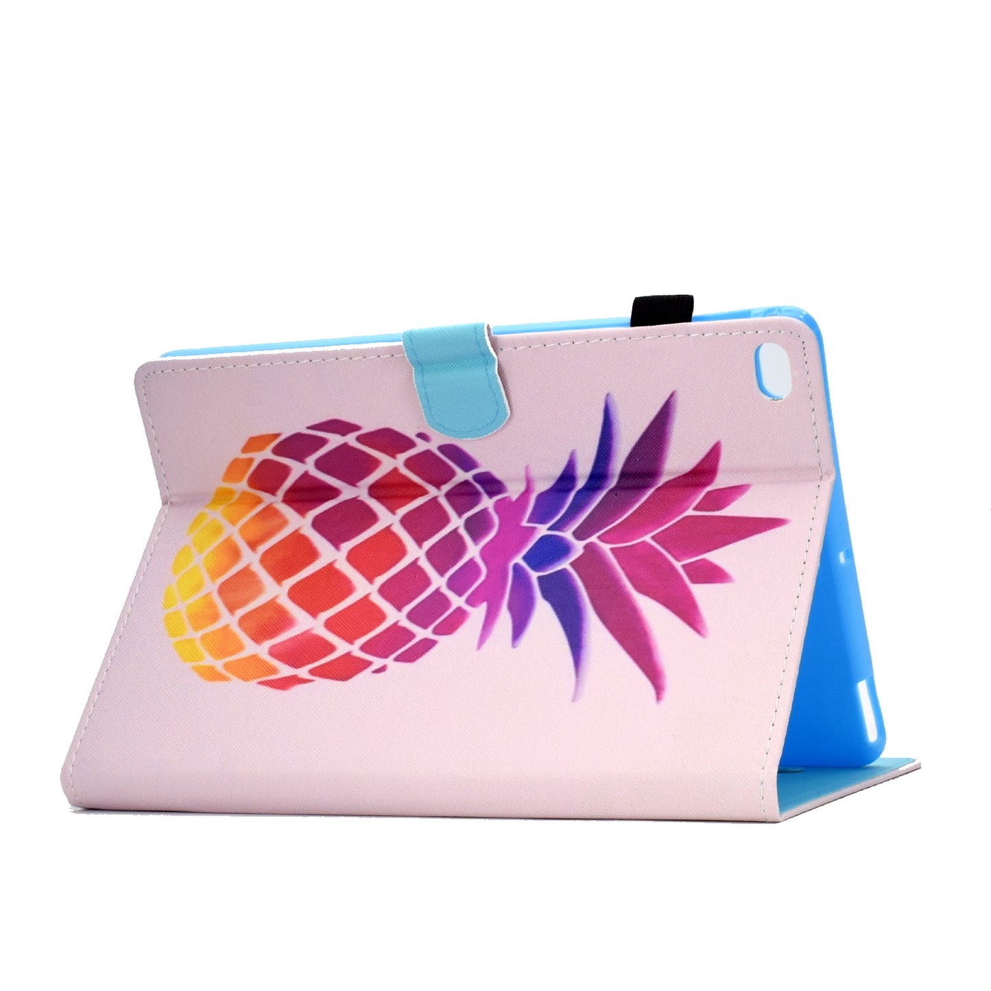 For iPad Air (2013) / Air 2 / iPad 9.7-inch (2017) / (2018) Stitched Leather Case Protective Tablet Cover Pattern Printed Magnetic Closure Shockproof Cover with Stand / Card Slots