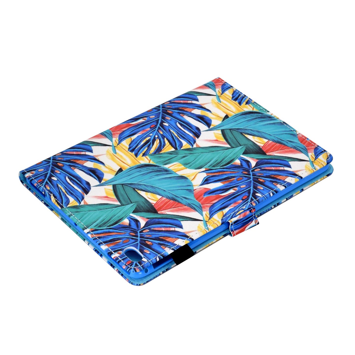 For iPad Air (2013) / Air 2 / iPad 9.7-inch (2017) / (2018) Stitched Leather Case Protective Tablet Cover Pattern Printed Magnetic Closure Shockproof Cover with Stand / Card Slots