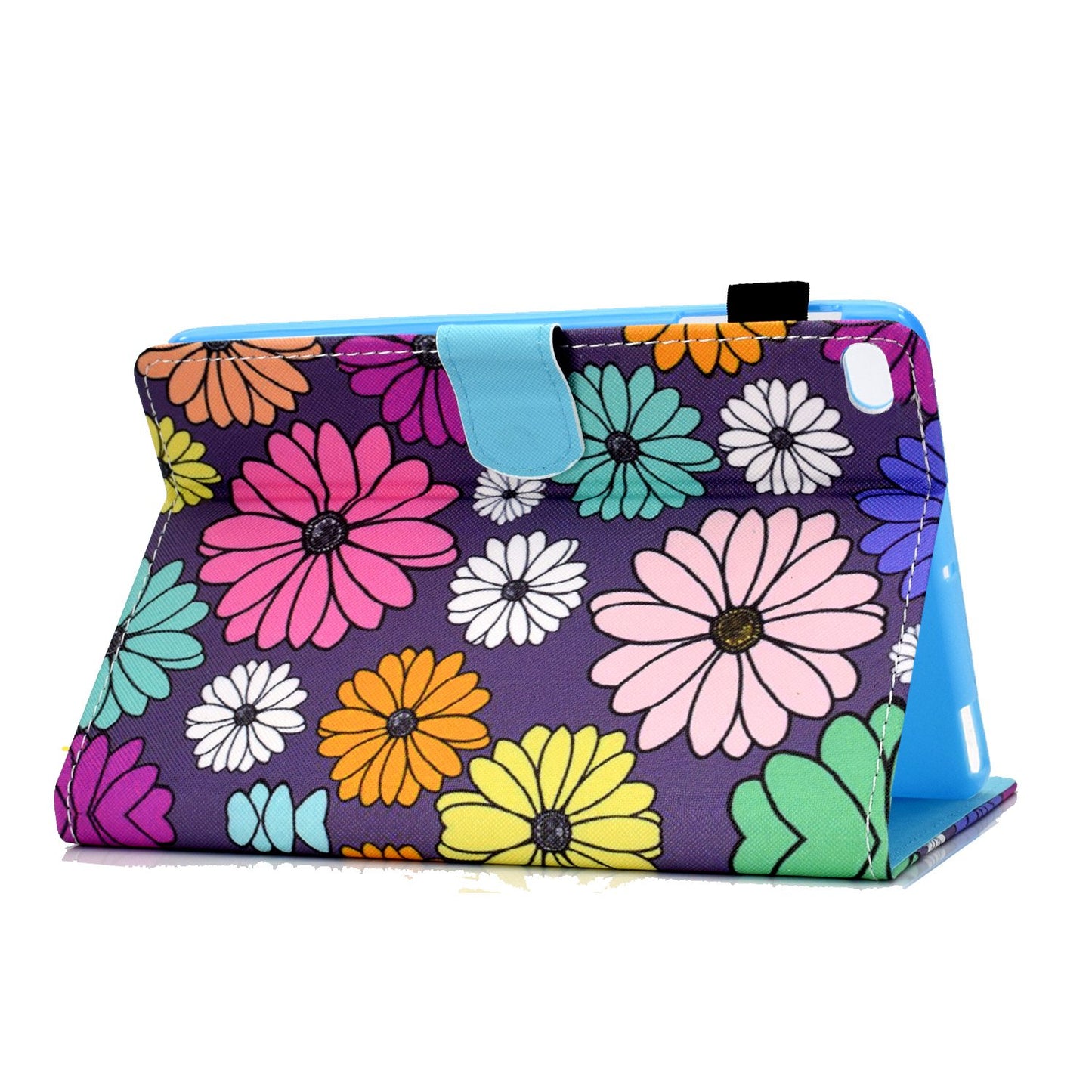 For iPad Air (2013) / Air 2 / iPad 9.7-inch (2017) / (2018) Stitched Leather Case Protective Tablet Cover Pattern Printed Magnetic Closure Shockproof Cover with Stand / Card Slots