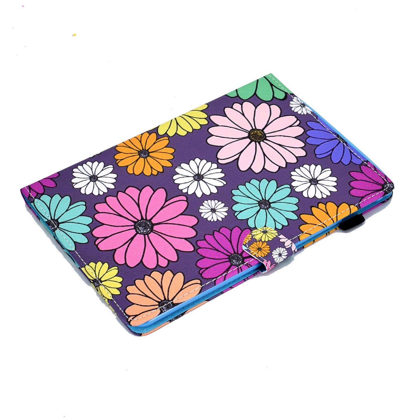 For iPad Air (2013) / Air 2 / iPad 9.7-inch (2017) / (2018) Stitched Leather Case Protective Tablet Cover Pattern Printed Magnetic Closure Shockproof Cover with Stand / Card Slots