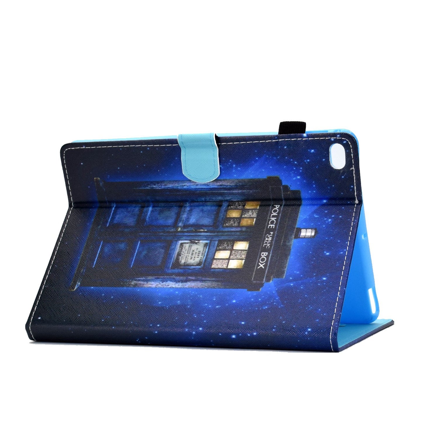 For iPad Air (2013) / Air 2 / iPad 9.7-inch (2017) / (2018) Stitched Leather Case Protective Tablet Cover Pattern Printed Magnetic Closure Shockproof Cover with Stand / Card Slots