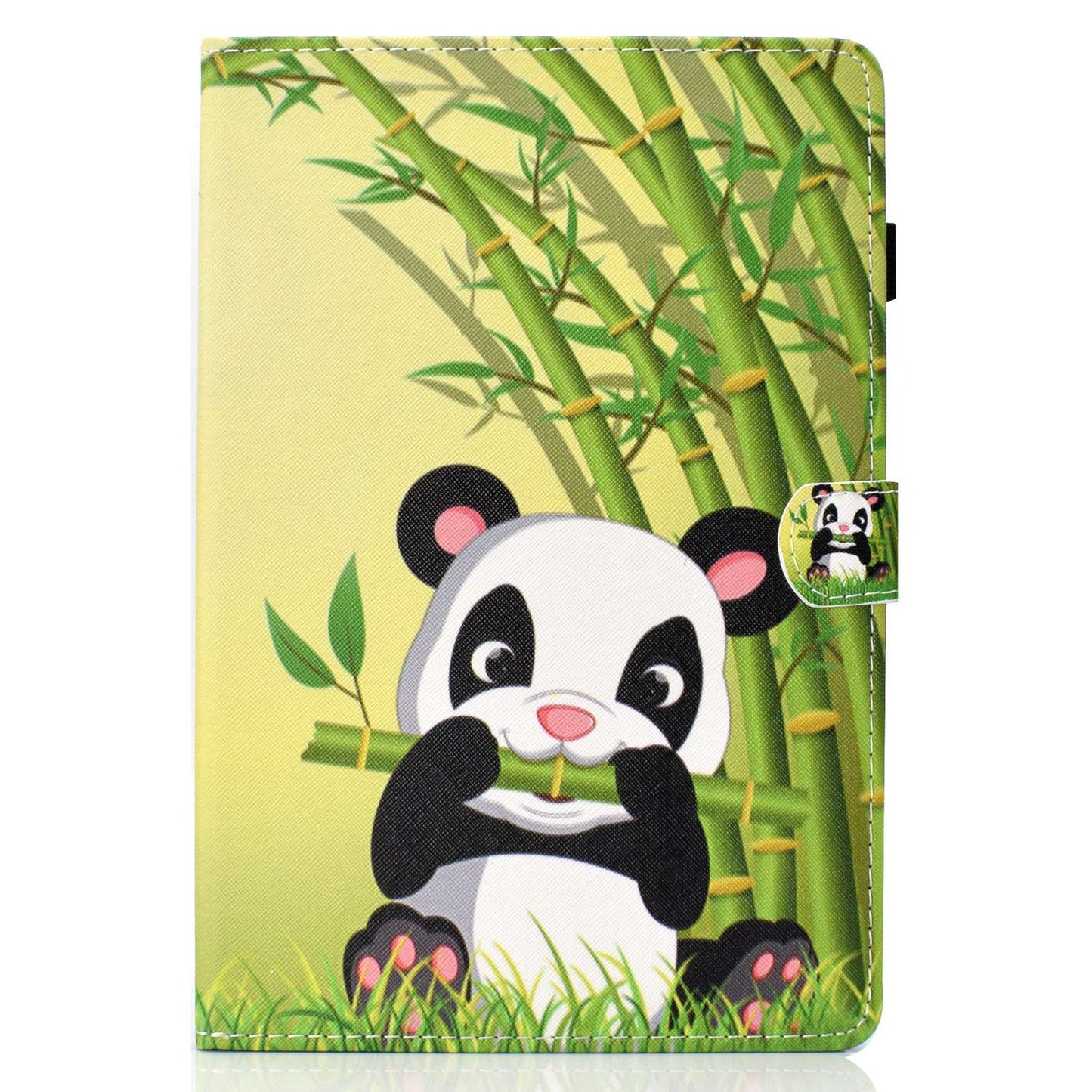 Anti-scratch Tablet Case for Amazon Kindle Paperwhite 5 (2021), Adjustable Stand Stitching Pattern Printing PU Leather Card Holder Protective Tablet Cover