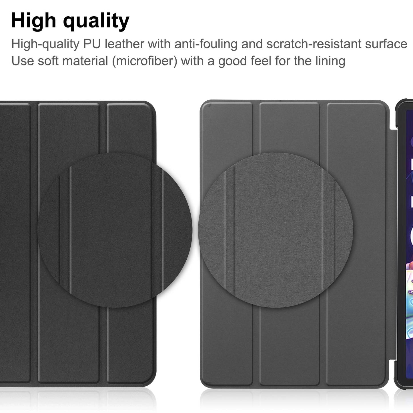For Lenovo Tab P11 Pro Gen 2 Tri-fold Stand PU Leather Tablet Case Auto Wake / Sleep Function Drop-proof Cover