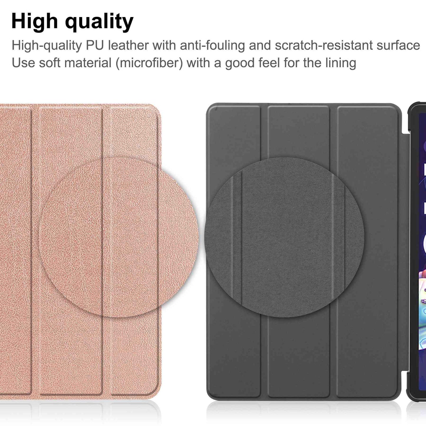 For Lenovo Tab P11 Pro Gen 2 Tri-fold Stand PU Leather Tablet Case Auto Wake / Sleep Function Drop-proof Cover