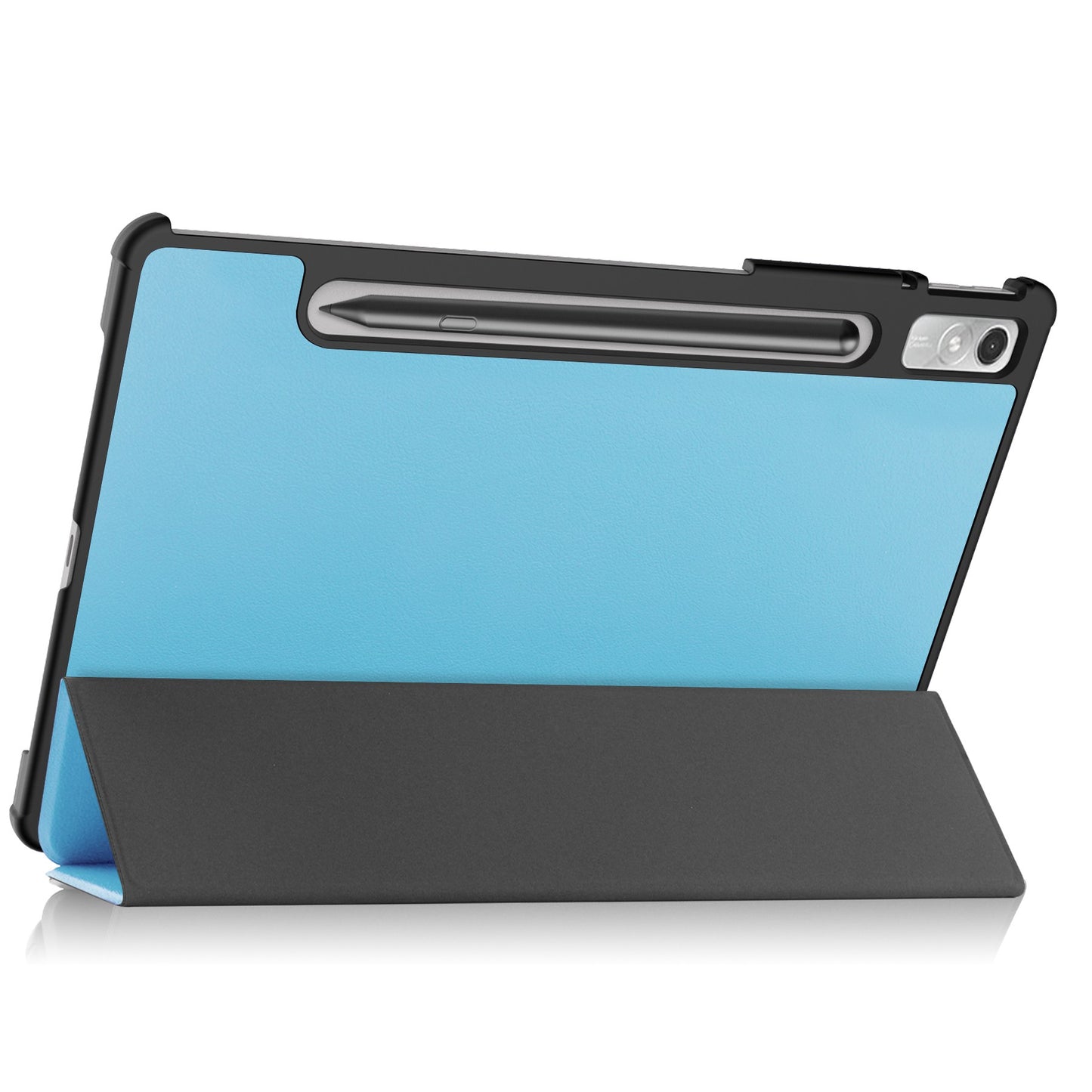 For Lenovo Tab P11 Pro Gen 2 Tri-fold Stand PU Leather Tablet Case Auto Wake / Sleep Function Drop-proof Cover