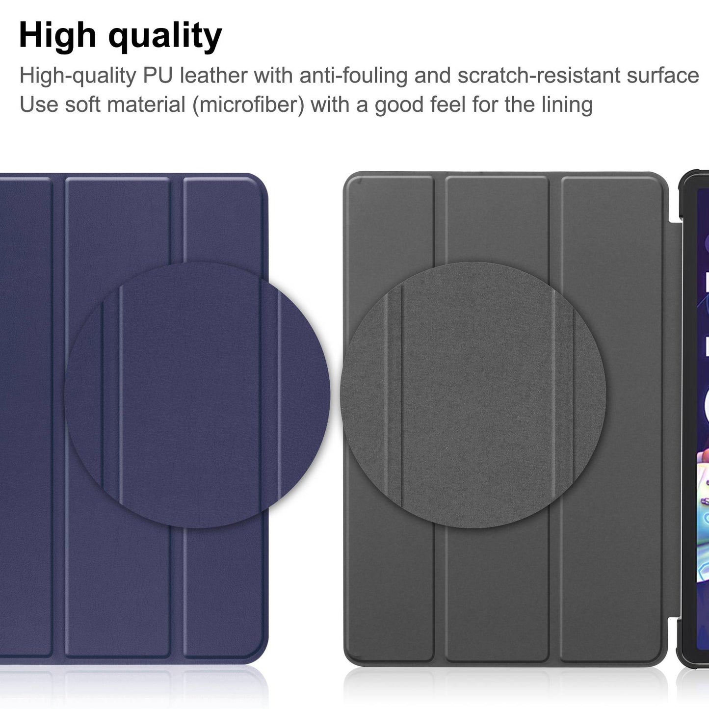 For Lenovo Tab P11 Pro Gen 2 Tri-fold Stand PU Leather Tablet Case Auto Wake / Sleep Function Drop-proof Cover