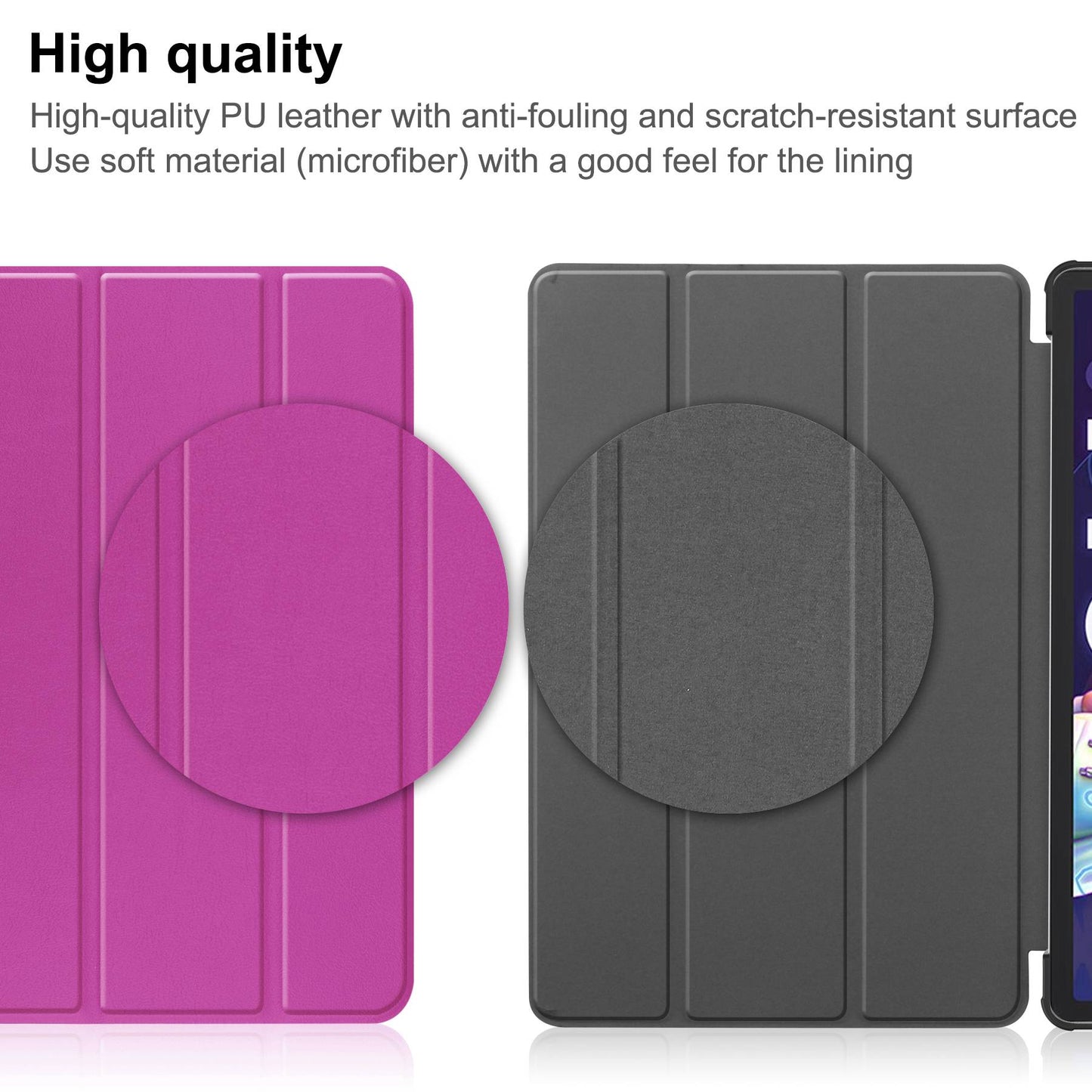 For Lenovo Tab P11 Pro Gen 2 Tri-fold Stand PU Leather Tablet Case Auto Wake / Sleep Function Drop-proof Cover