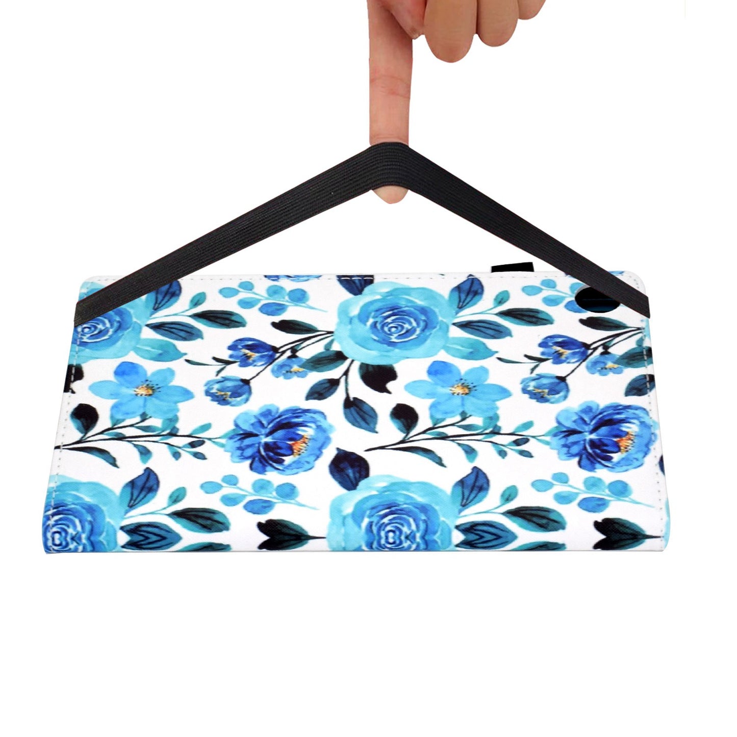 Tablet Case For Lenovo M10 FHD REL / M10 Plus X606F Pattern Printing Stitching Line PU Leather Protective Cover Stand with Elastic Band and Card Slots