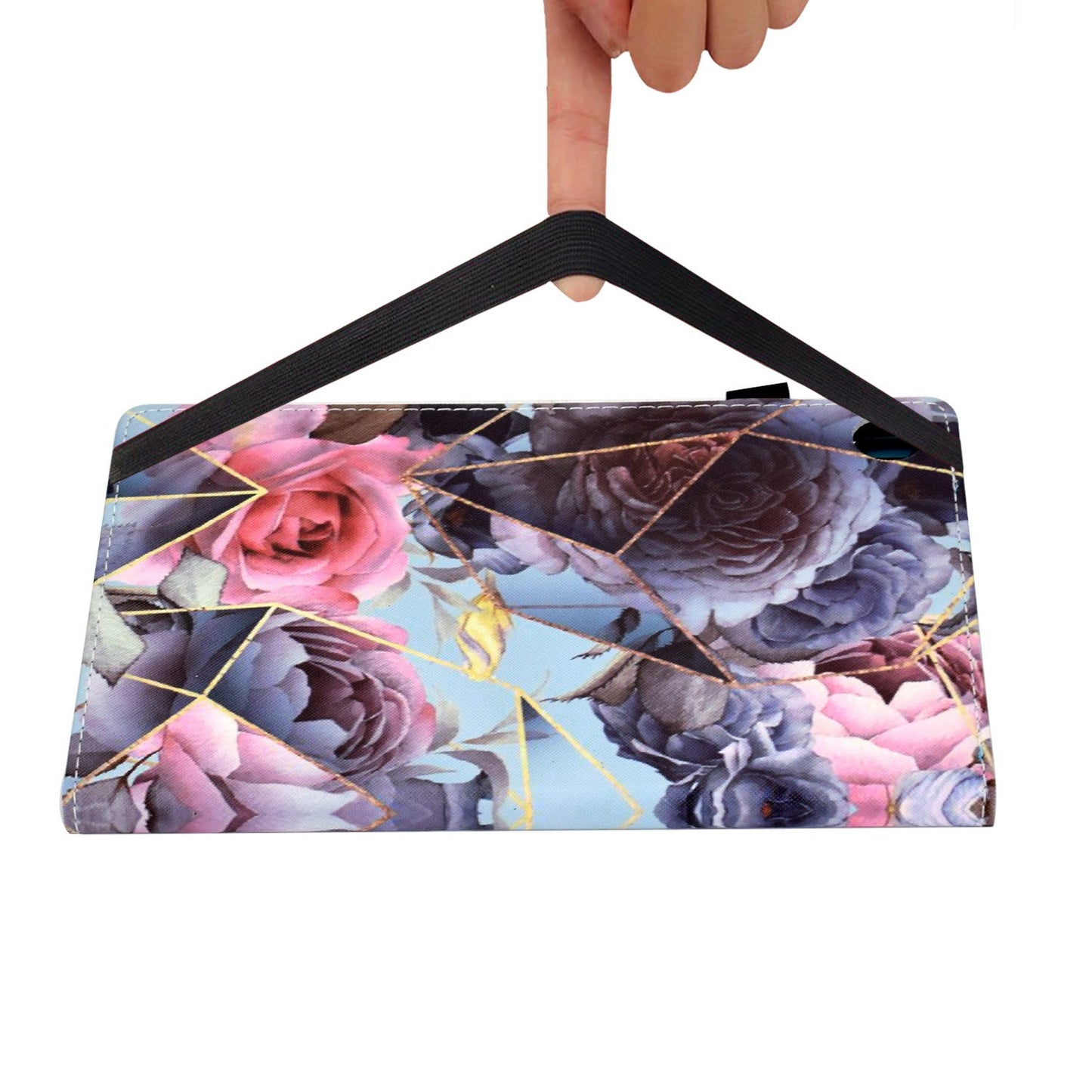 Tablet Case For Lenovo M10 FHD REL / M10 Plus X606F Pattern Printing Stitching Line PU Leather Protective Cover Stand with Elastic Band and Card Slots