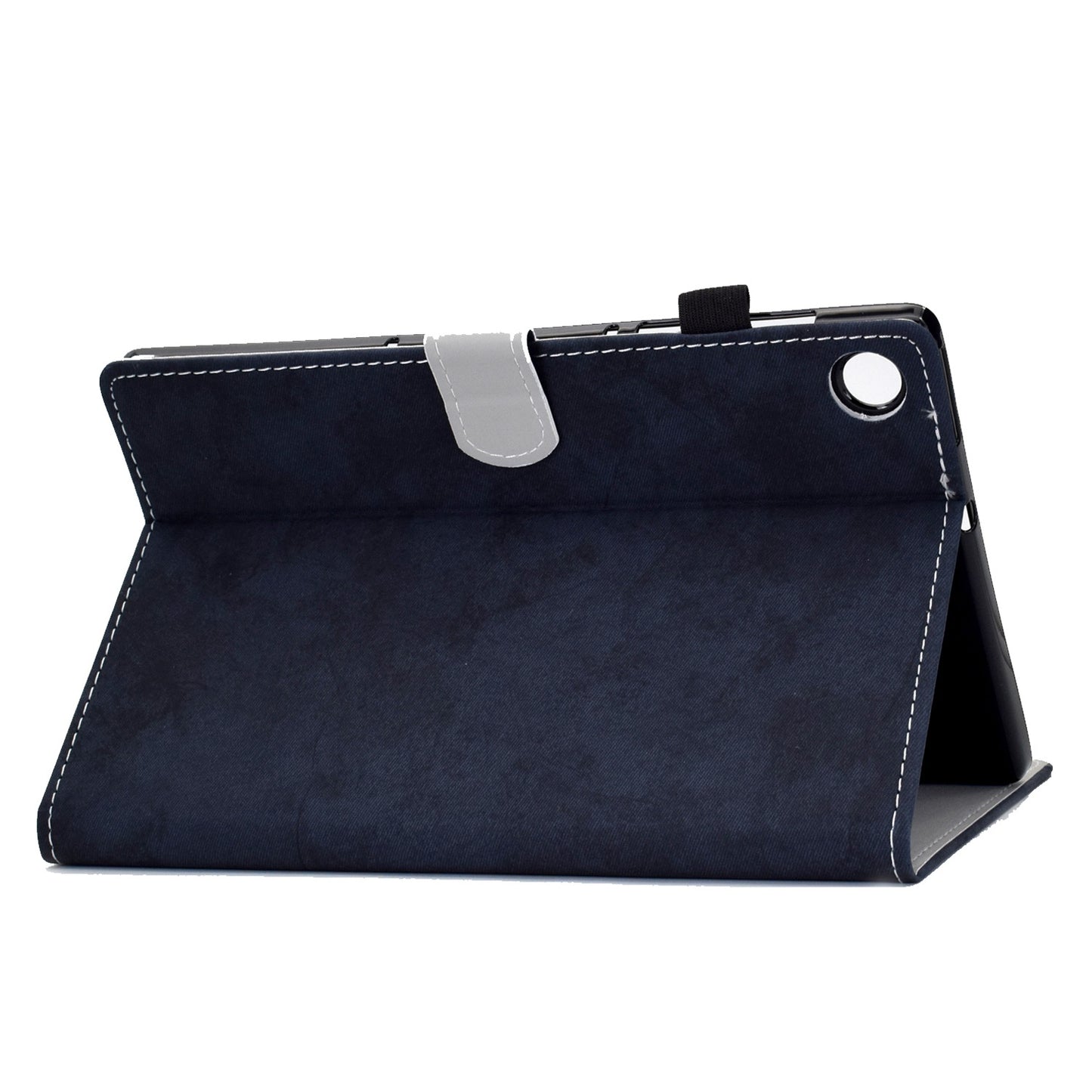 For Huawei Enjoy Tablet 2 / MatePad T 10 9.7 inch / T 10S 10.1 inch / Honor Pad 6 10.1-inch / Pad X6 9.7 inch Cloth Texture Case Solid Color Stitching Leather Stand Card Slots Magnetic Cover