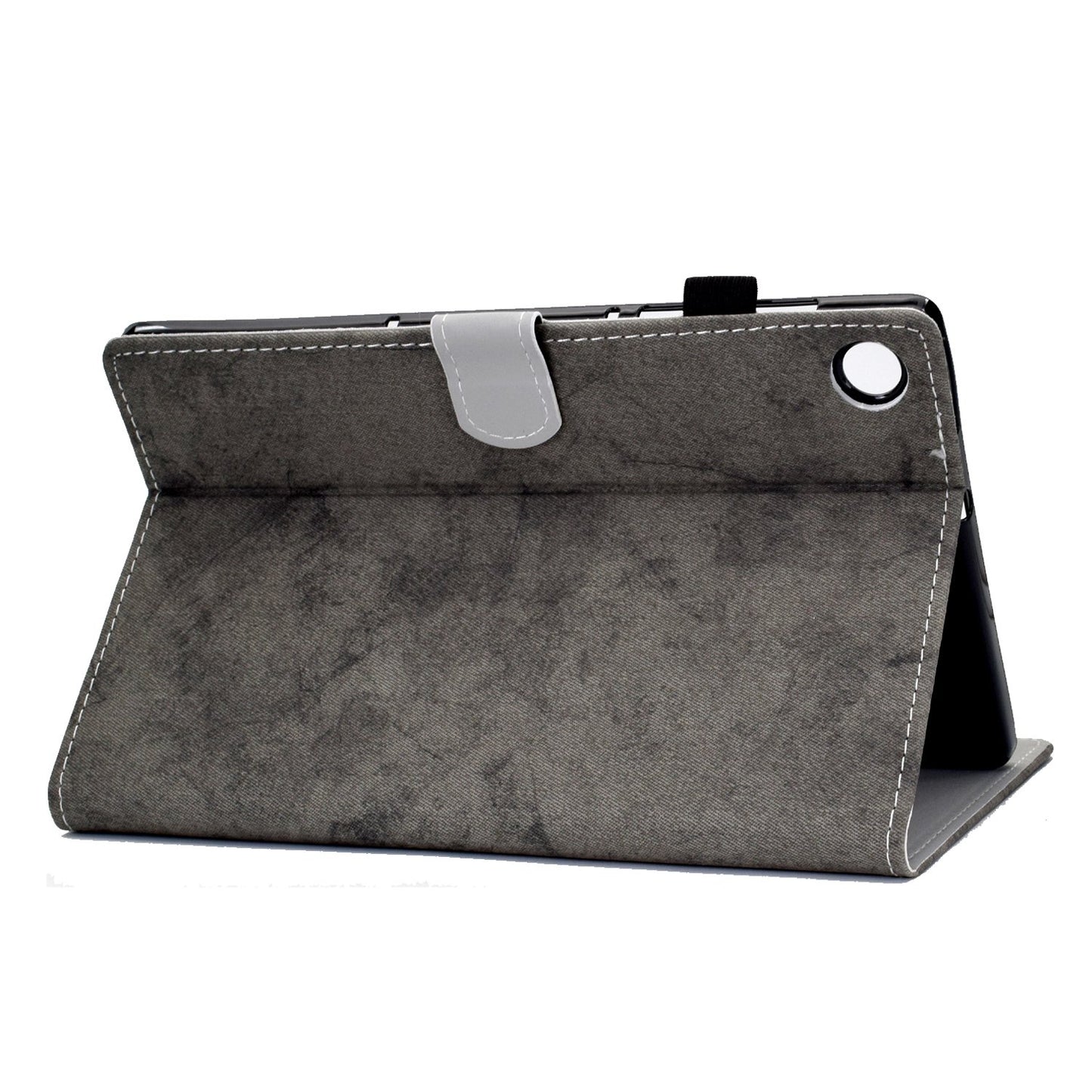 For Huawei Enjoy Tablet 2 / MatePad T 10 9.7 inch / T 10S 10.1 inch / Honor Pad 6 10.1-inch / Pad X6 9.7 inch Cloth Texture Case Solid Color Stitching Leather Stand Card Slots Magnetic Cover