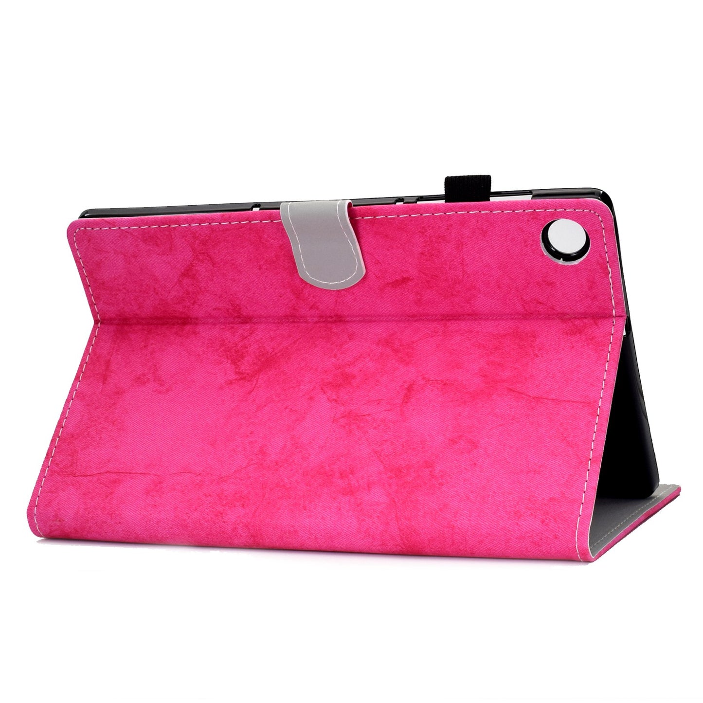 For Huawei Enjoy Tablet 2 / MatePad T 10 9.7 inch / T 10S 10.1 inch / Honor Pad 6 10.1-inch / Pad X6 9.7 inch Cloth Texture Case Solid Color Stitching Leather Stand Card Slots Magnetic Cover