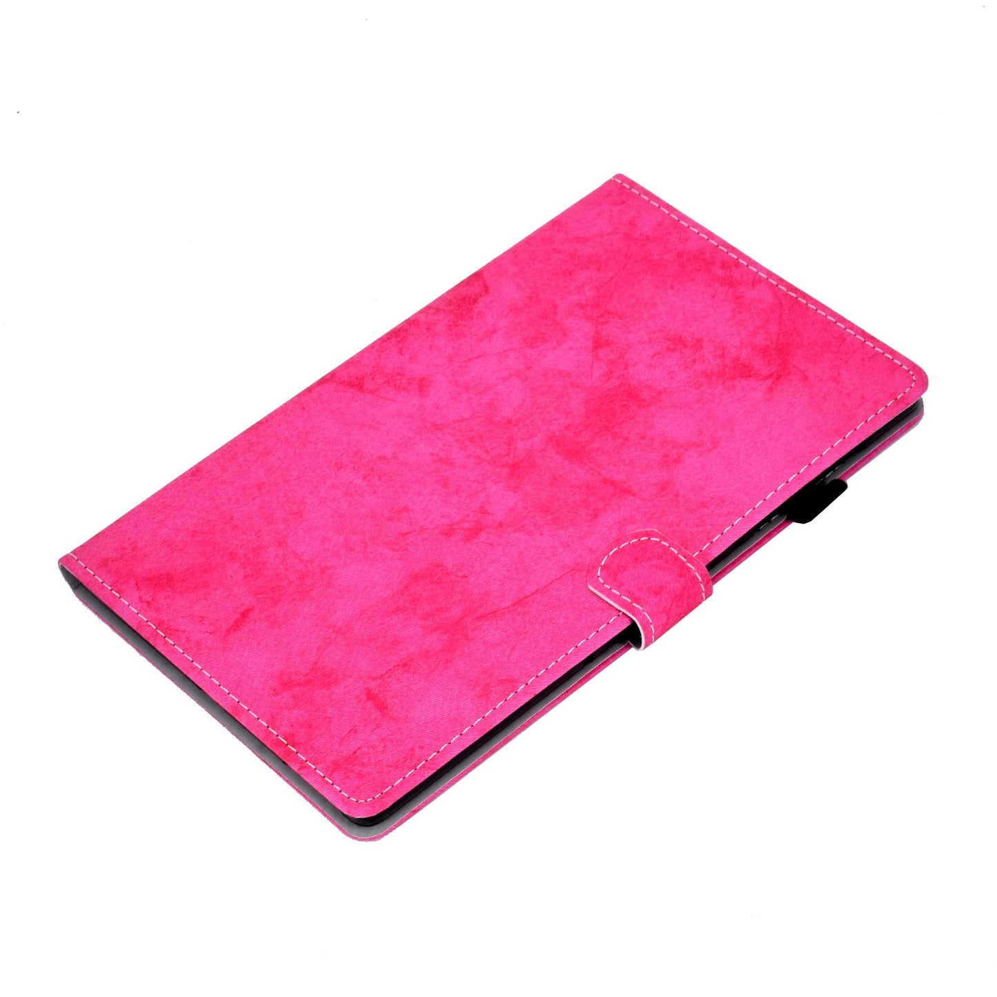 For Huawei Enjoy Tablet 2 / MatePad T 10 9.7 inch / T 10S 10.1 inch / Honor Pad 6 10.1-inch / Pad X6 9.7 inch Cloth Texture Case Solid Color Stitching Leather Stand Card Slots Magnetic Cover
