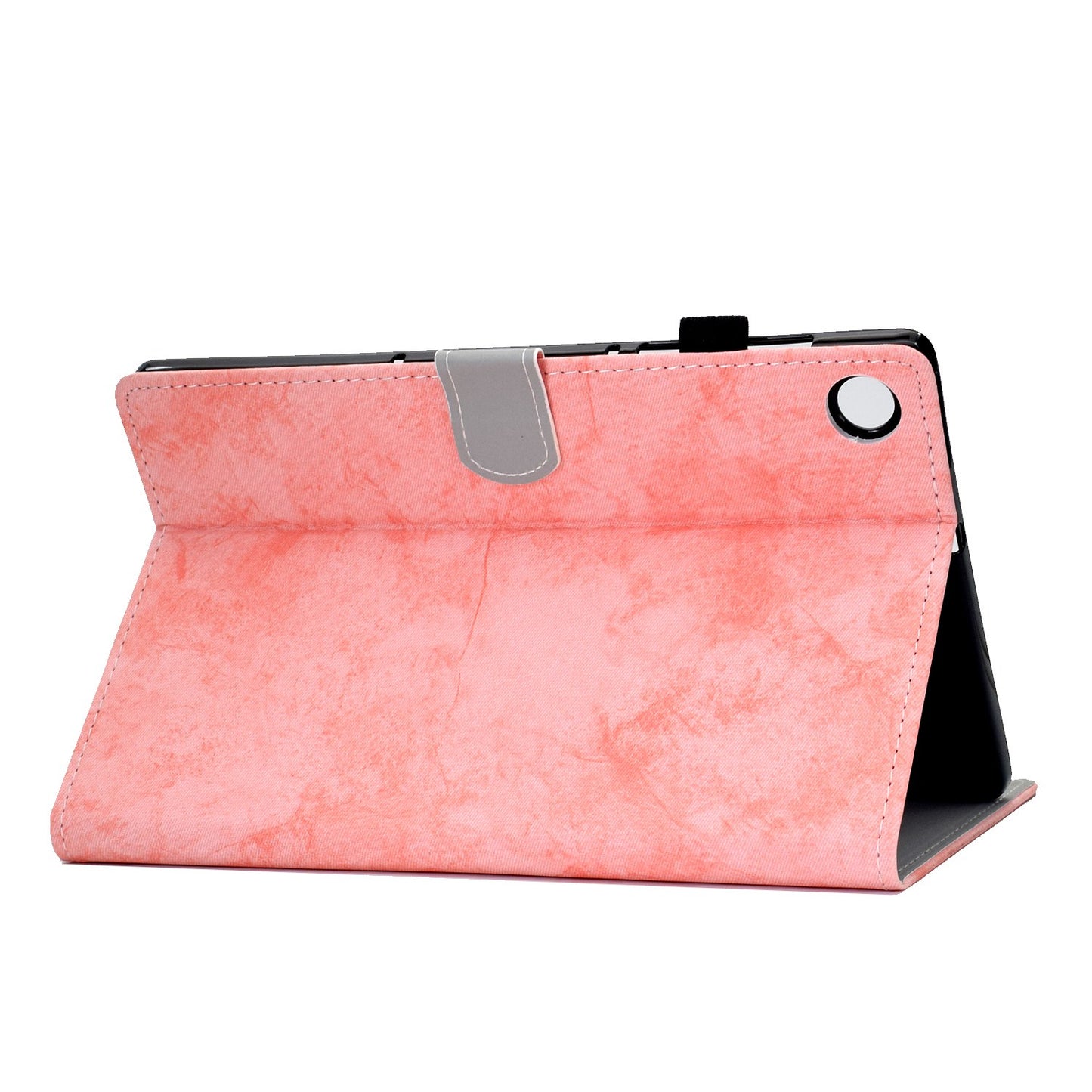 For Huawei Enjoy Tablet 2 / MatePad T 10 9.7 inch / T 10S 10.1 inch / Honor Pad 6 10.1-inch / Pad X6 9.7 inch Cloth Texture Case Solid Color Stitching Leather Stand Card Slots Magnetic Cover