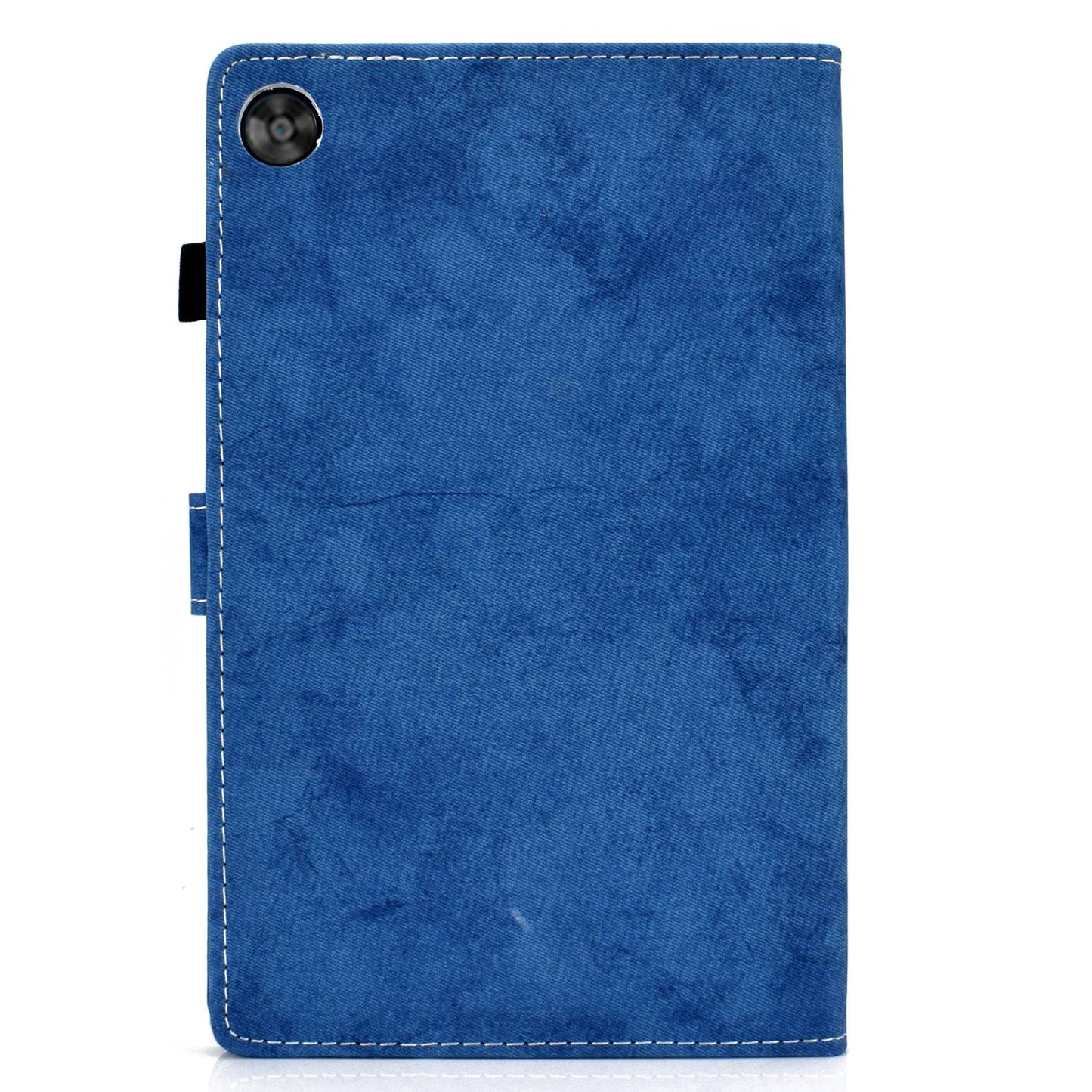 For Huawei Enjoy Tablet 2 / MatePad T 10 9.7 inch / T 10S 10.1 inch / Honor Pad 6 10.1-inch / Pad X6 9.7 inch Cloth Texture Case Solid Color Stitching Leather Stand Card Slots Magnetic Cover