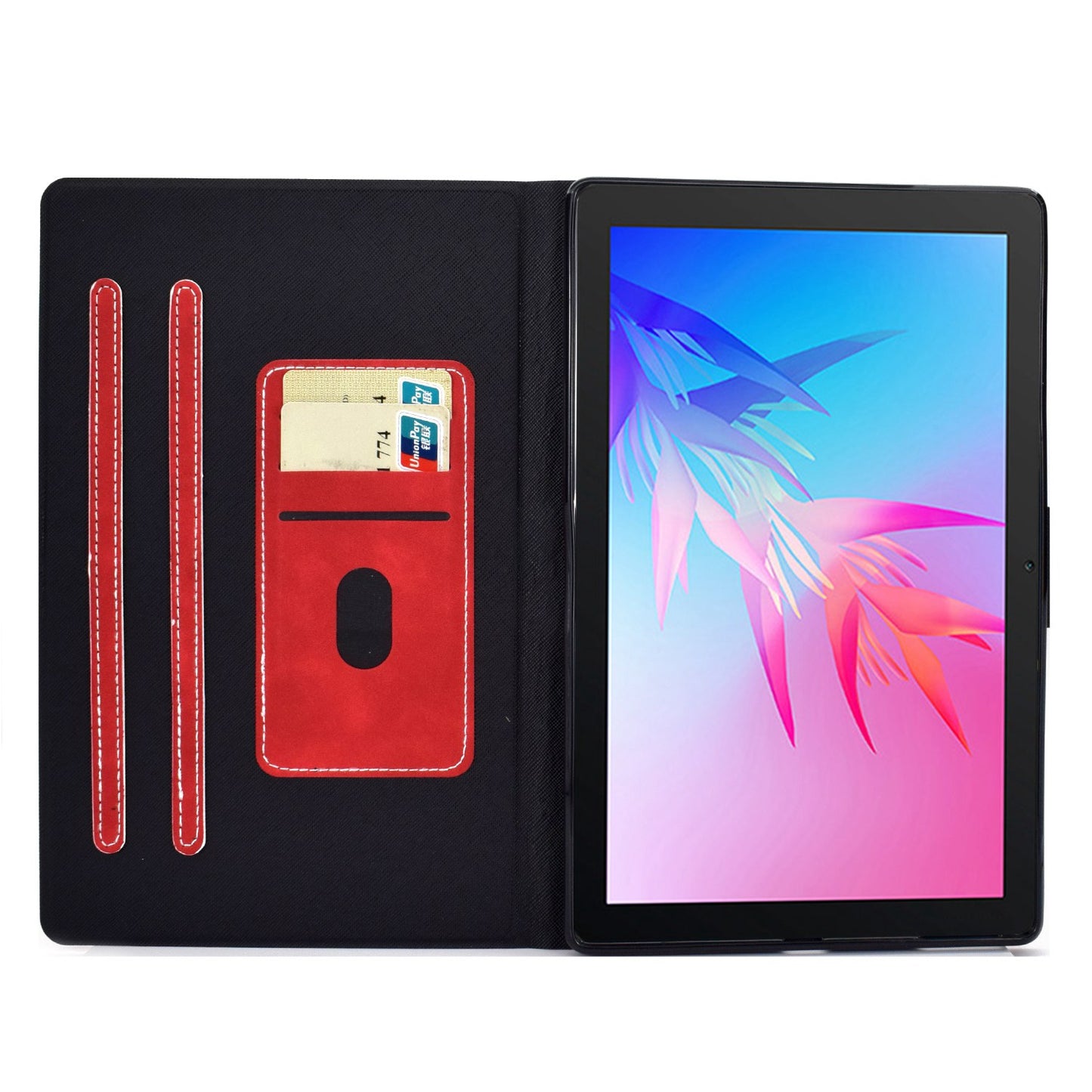 For Huawei Enjoy Tablet 2 / MatePad T 10 9.7 inch / T 10S 10.1 inch / Honor Pad 6 10.1-inch / Pad X6 9.7 inch Tablet Case Solid Color PU Leather Folio Flip Stand Card Slots Magnetic Cover