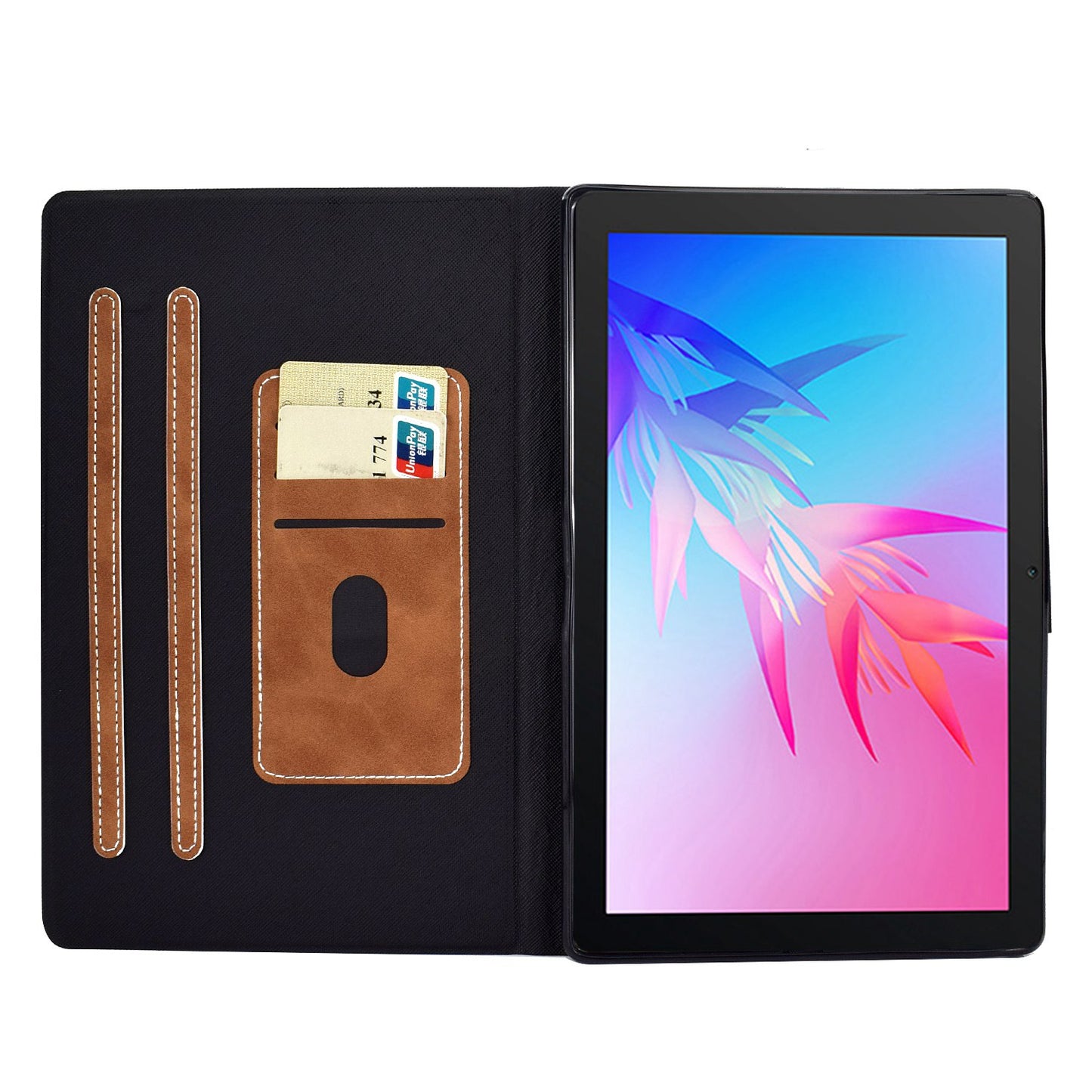 For Huawei Enjoy Tablet 2 / MatePad T 10 9.7 inch / T 10S 10.1 inch / Honor Pad 6 10.1-inch / Pad X6 9.7 inch Tablet Case Solid Color PU Leather Folio Flip Stand Card Slots Magnetic Cover