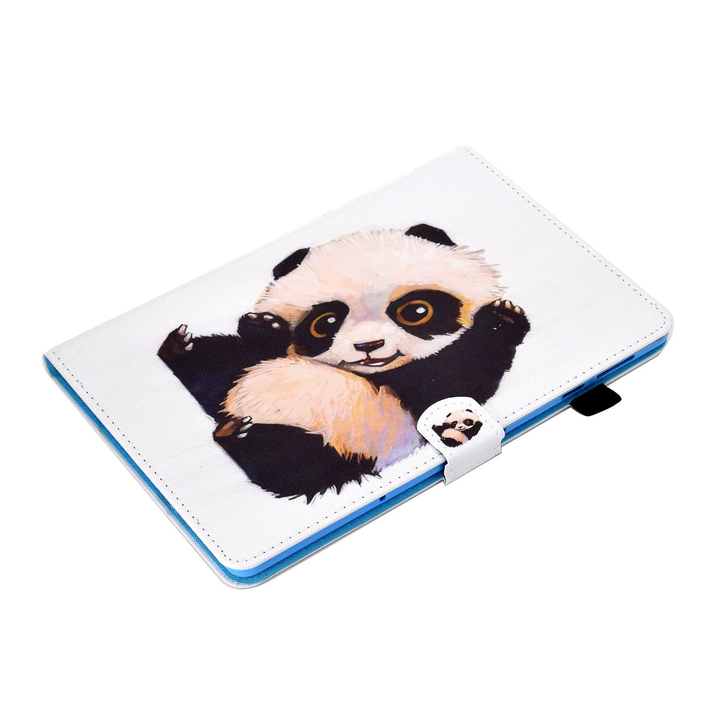 For Huawei Enjoy Tablet 2 / MatePad T 10 9.7 inch / T 10S 10.1 inch / Honor Pad 6 10.1-inch / Pad X6 9.7 inch Pattern Printing Stand Cover Stitching Leather Card Slots Magnetic Case