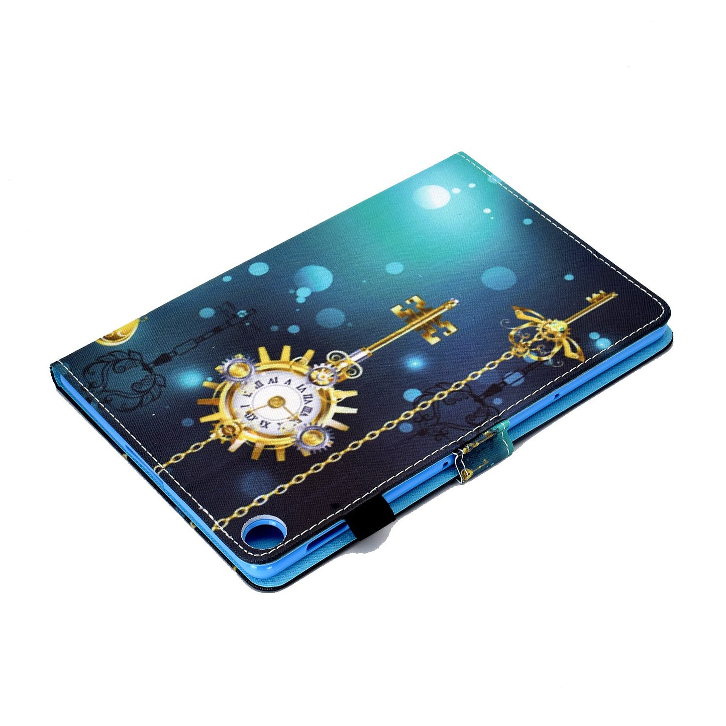 For Huawei Enjoy Tablet 2 / MatePad T 10 9.7 inch / T 10S 10.1 inch / Honor Pad 6 10.1-inch / Pad X6 9.7 inch Pattern Printing Stand Cover Stitching Leather Card Slots Magnetic Case