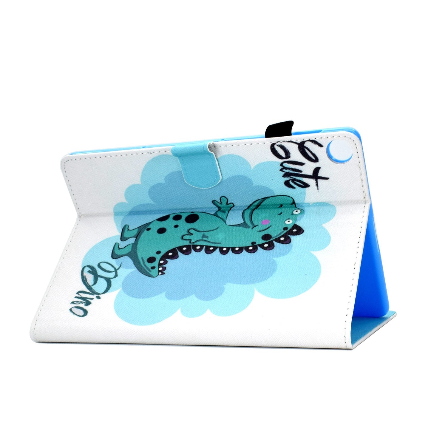For Huawei Enjoy Tablet 2 / MatePad T 10 9.7 inch / T 10S 10.1 inch / Honor Pad 6 10.1-inch / Pad X6 9.7 inch Pattern Printing Stand Cover Stitching Leather Card Slots Magnetic Case