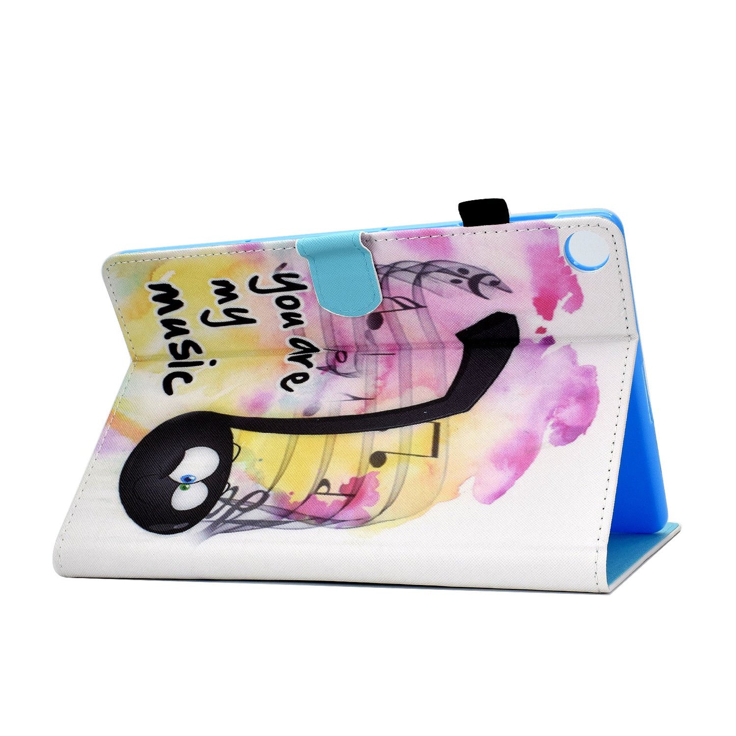 For Huawei Enjoy Tablet 2 / MatePad T 10 9.7 inch / T 10S 10.1 inch / Honor Pad 6 10.1-inch / Pad X6 9.7 inch Pattern Printing Stand Cover Stitching Leather Card Slots Magnetic Case