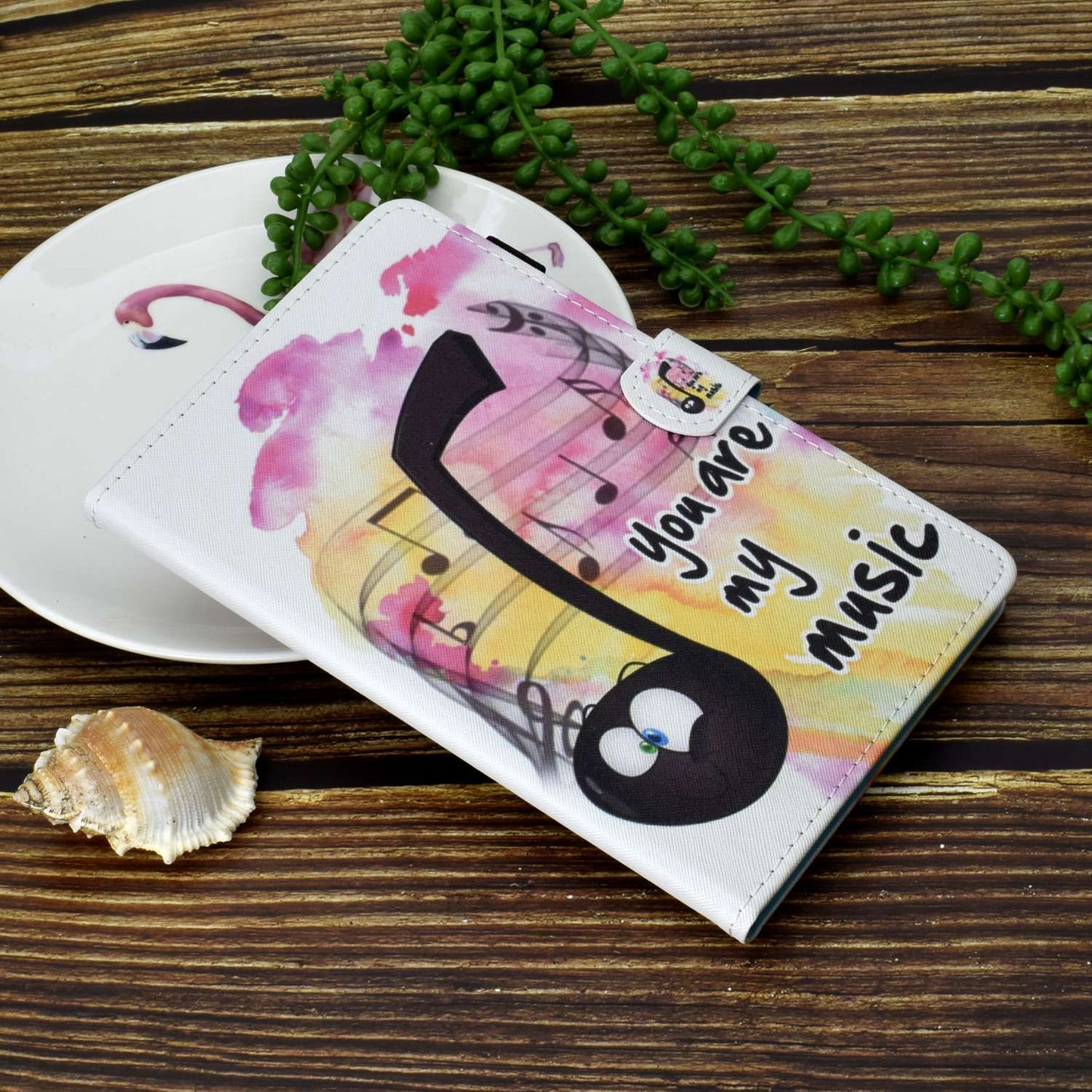 For Huawei Enjoy Tablet 2 / MatePad T 10 9.7 inch / T 10S 10.1 inch / Honor Pad 6 10.1-inch / Pad X6 9.7 inch Pattern Printing Stand Cover Stitching Leather Card Slots Magnetic Case