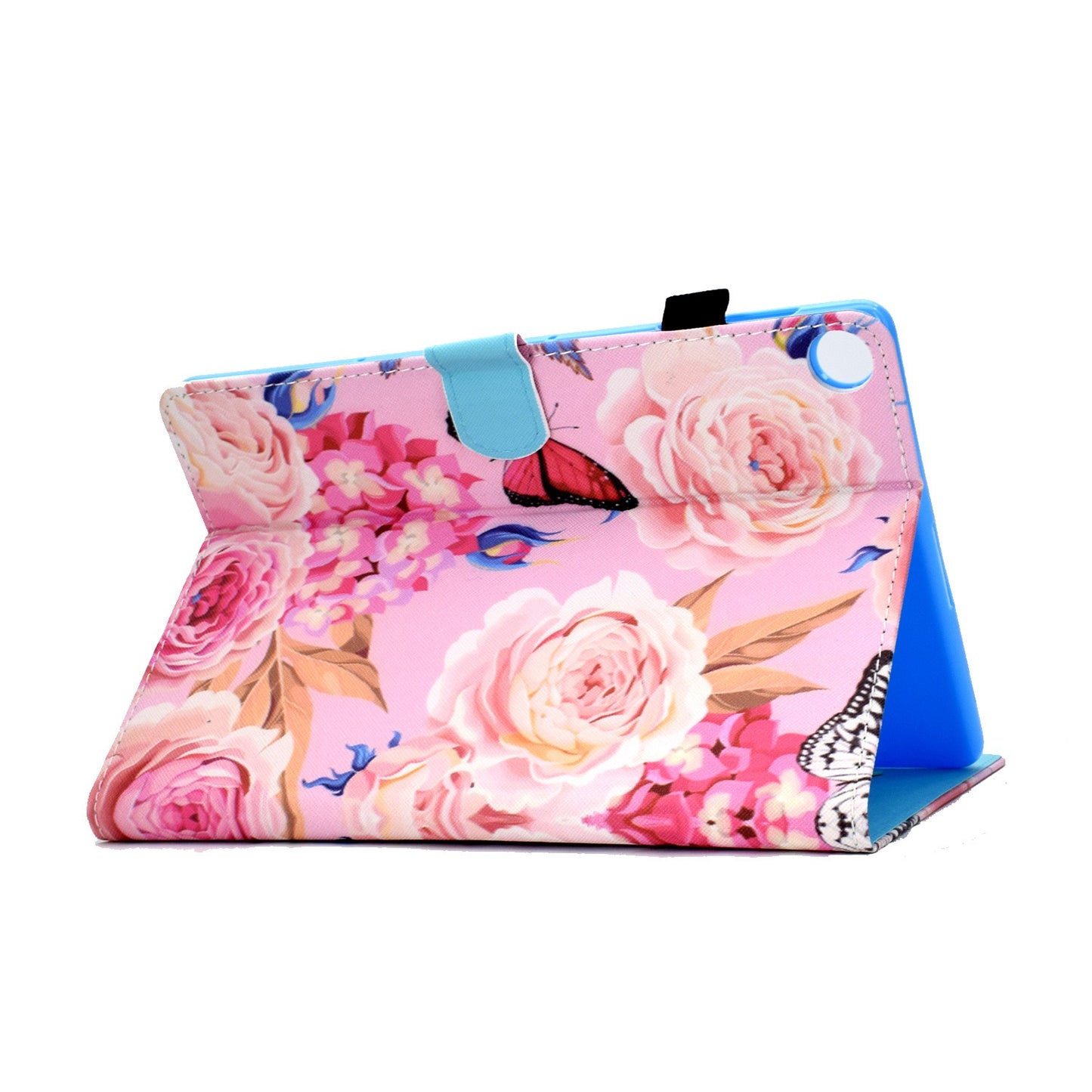 For Huawei Enjoy Tablet 2 / MatePad T 10 9.7 inch / T 10S 10.1 inch / Honor Pad 6 10.1-inch / Pad X6 9.7 inch Pattern Printing Stand Cover Stitching Leather Card Slots Magnetic Case