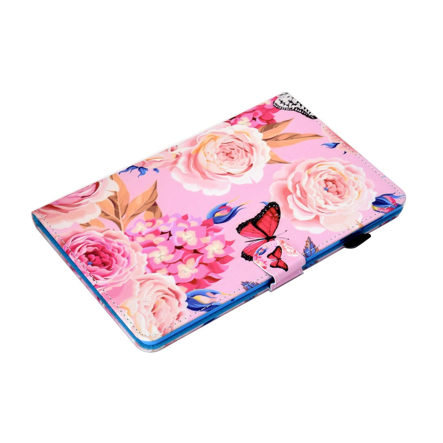 For Huawei Enjoy Tablet 2 / MatePad T 10 9.7 inch / T 10S 10.1 inch / Honor Pad 6 10.1-inch / Pad X6 9.7 inch Pattern Printing Stand Cover Stitching Leather Card Slots Magnetic Case